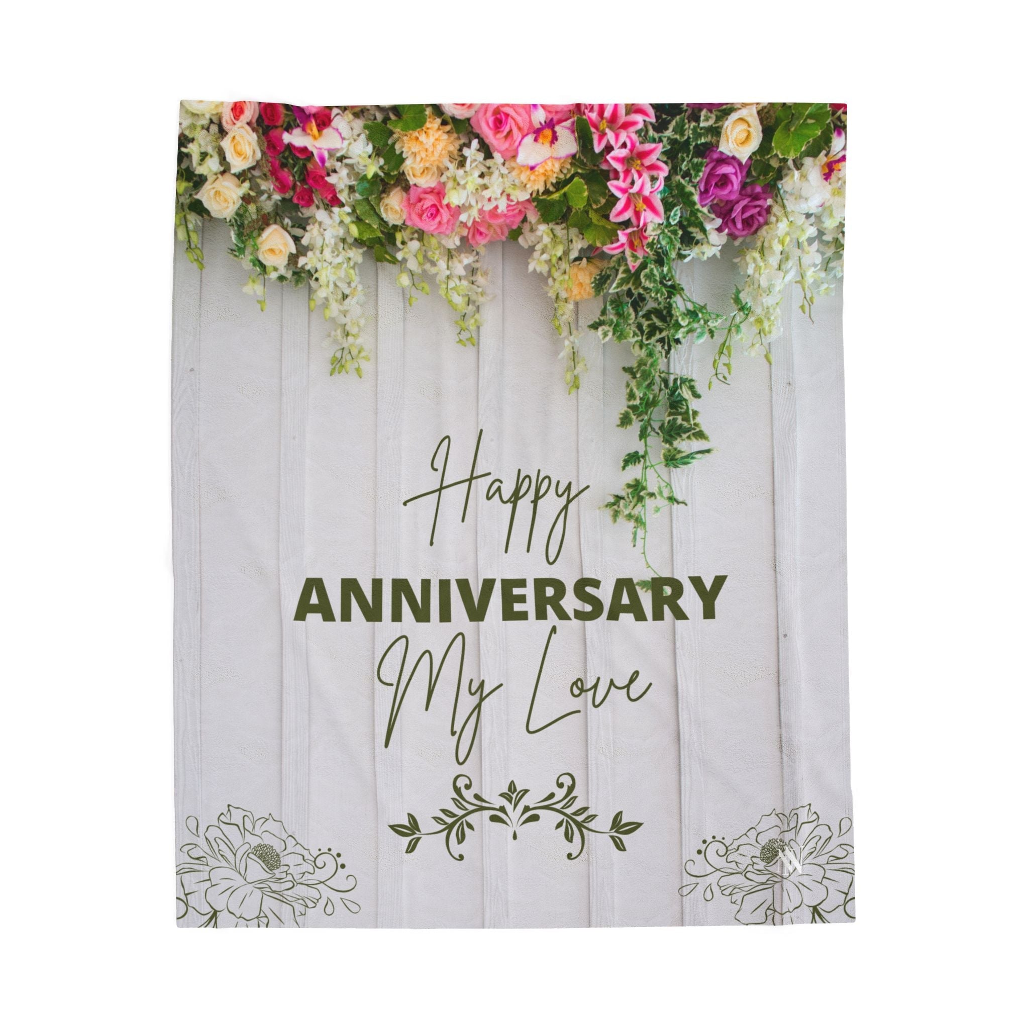 Happy Anniversary My Love | Mix & Match Fun-Flirty Loversā Blankets