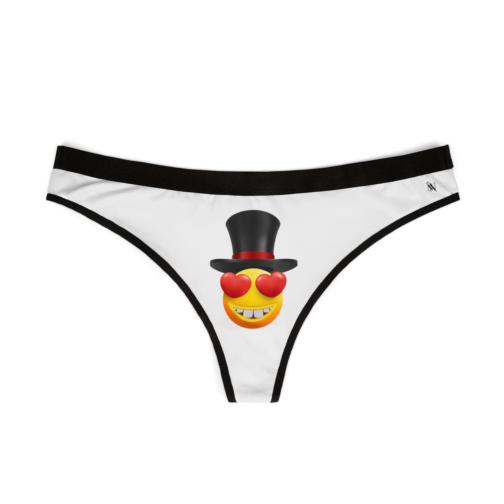 Love in a Top Hat Emoji | Mix & Match Women’s Fun-Flirty Lovers’ Thongs