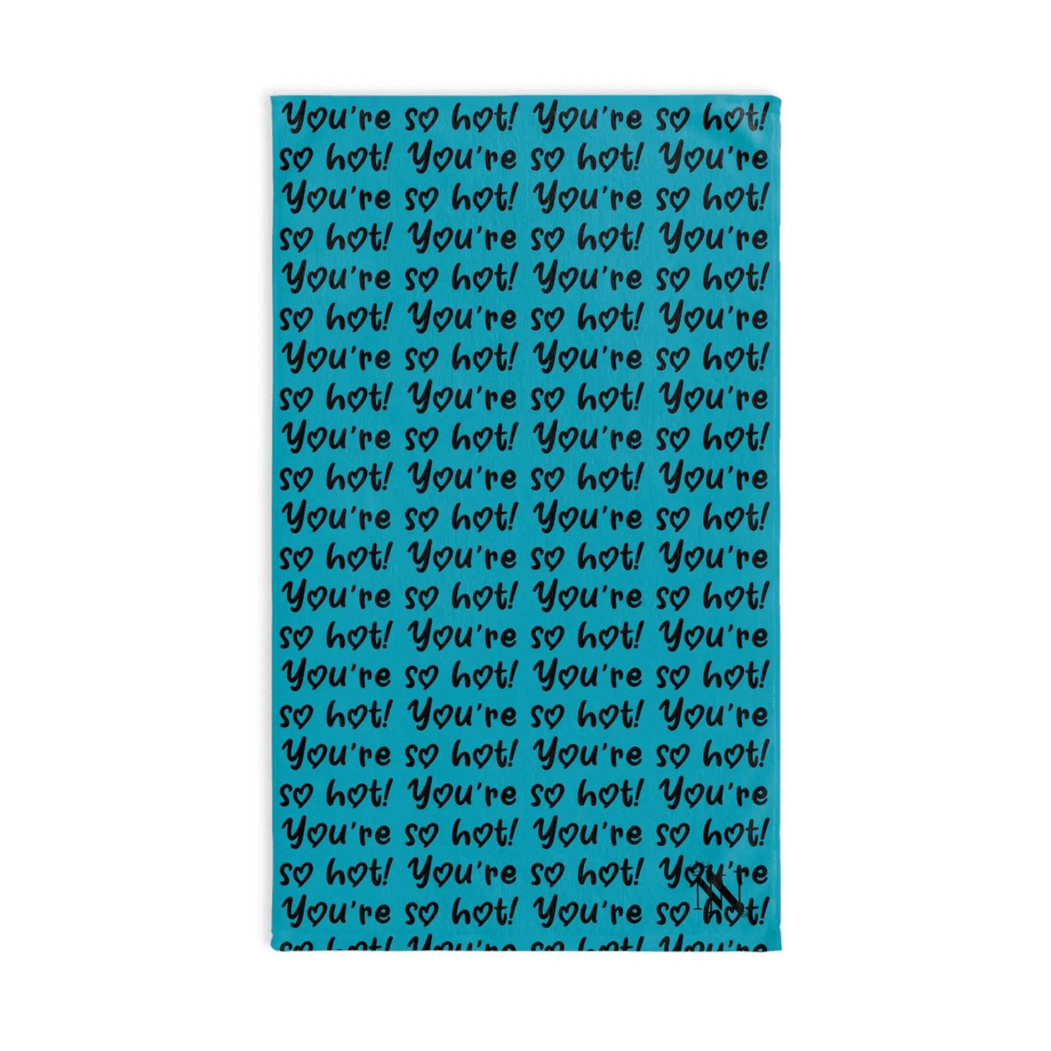 You’re So Hot! Patterned Teal | Nectar Napkins Classic Fun-Flirty Lovers’ Colored Towels