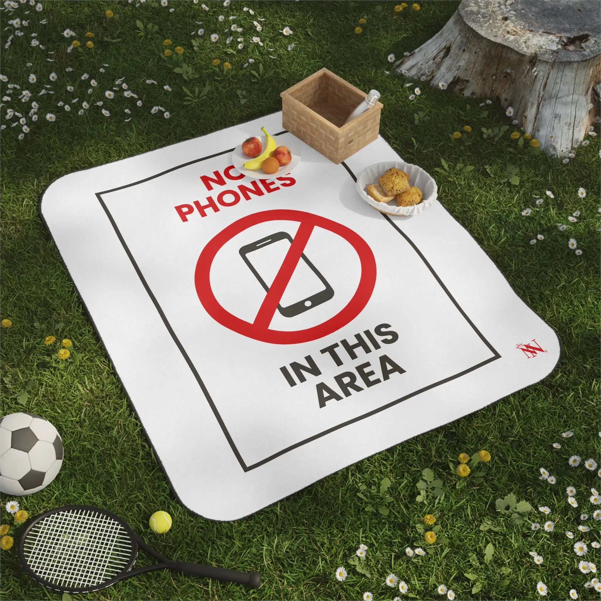 No Phones | Mix Match Fun-Flirty Lovers’ Water-Resistant Blankets