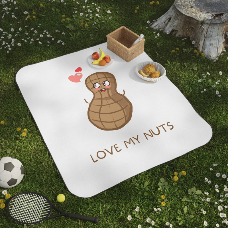Love My Nuts | Mix Match Fun-Flirty Lovers’ Water-Resistant Blankets
