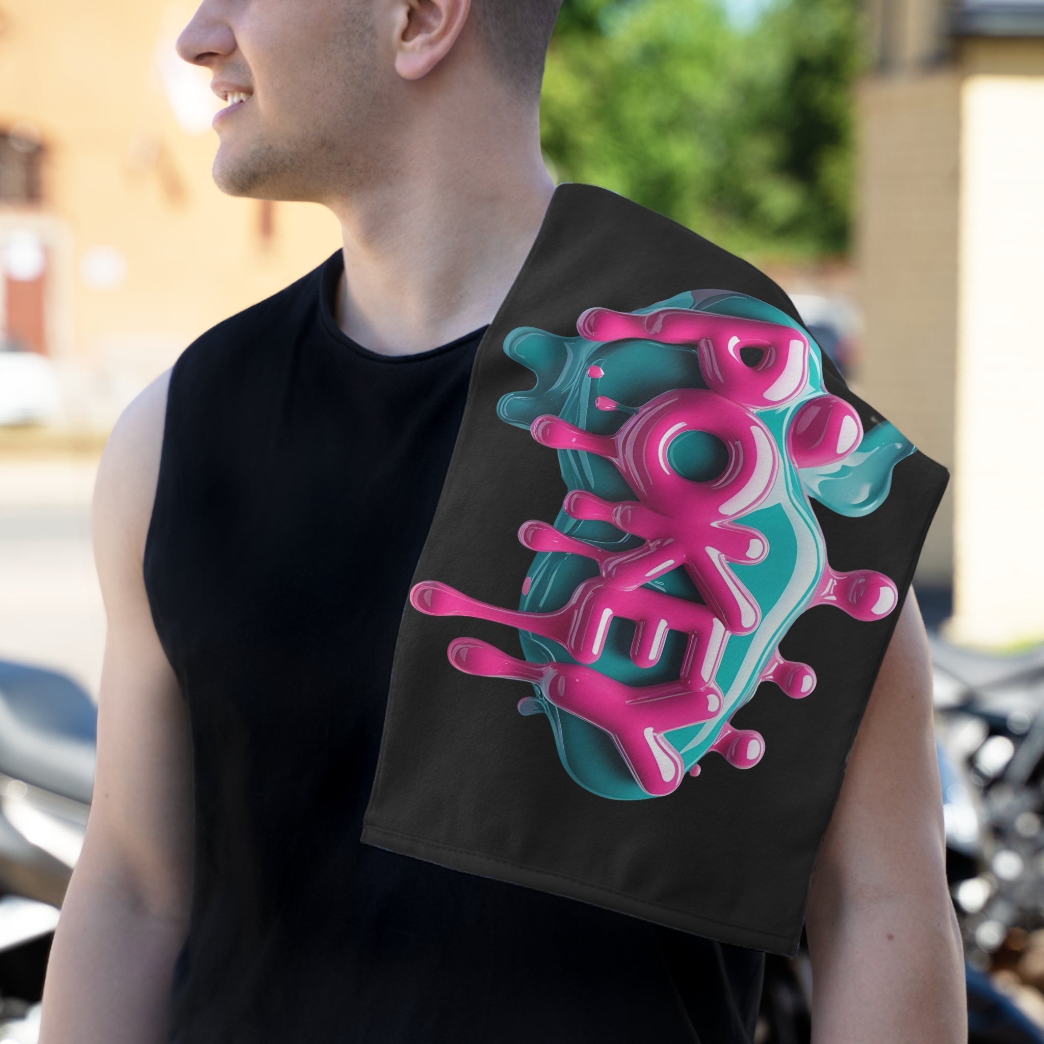 Dripping Pokey Black | Mix & Match Soft Fun-Flirty Lovers’ Towels