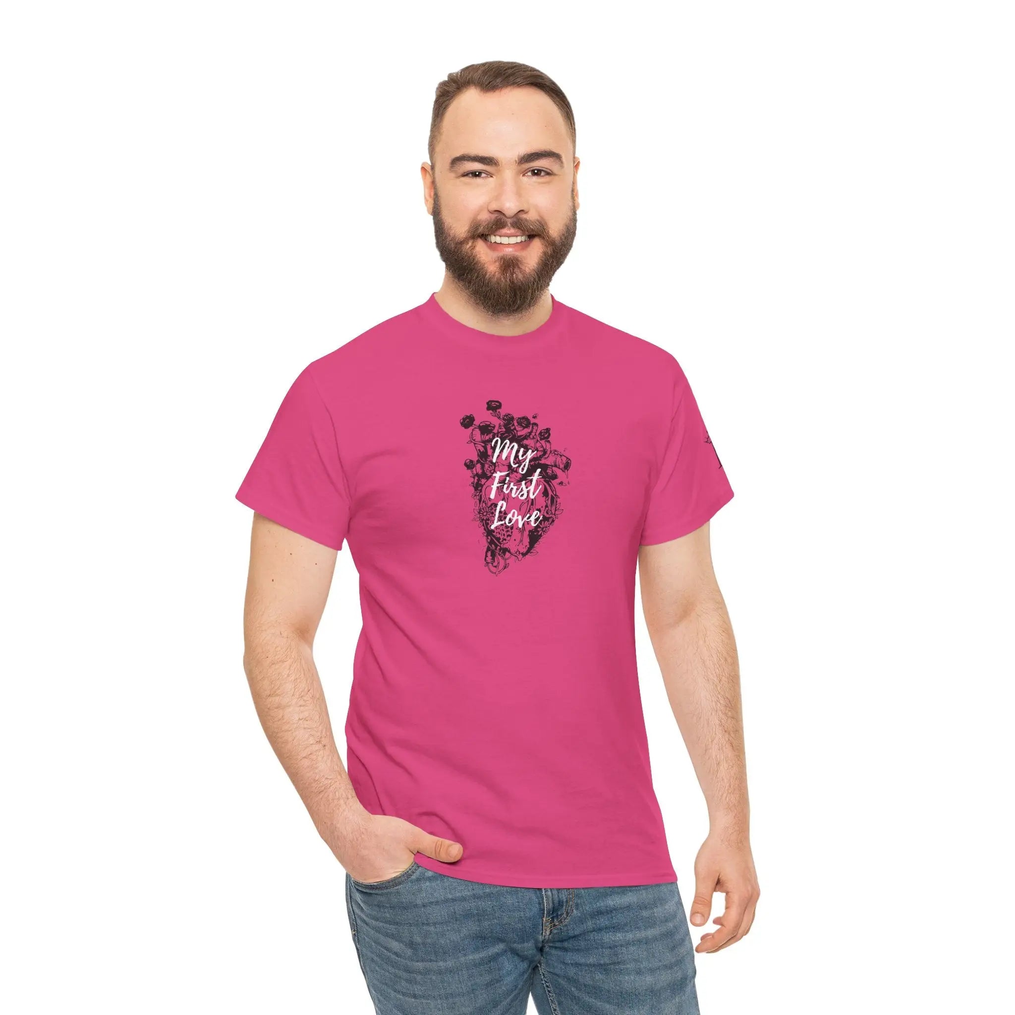My First Love Real Heart & Flowers | Nectar Napkins Fun-Flirty Lovers’ T-Shirts