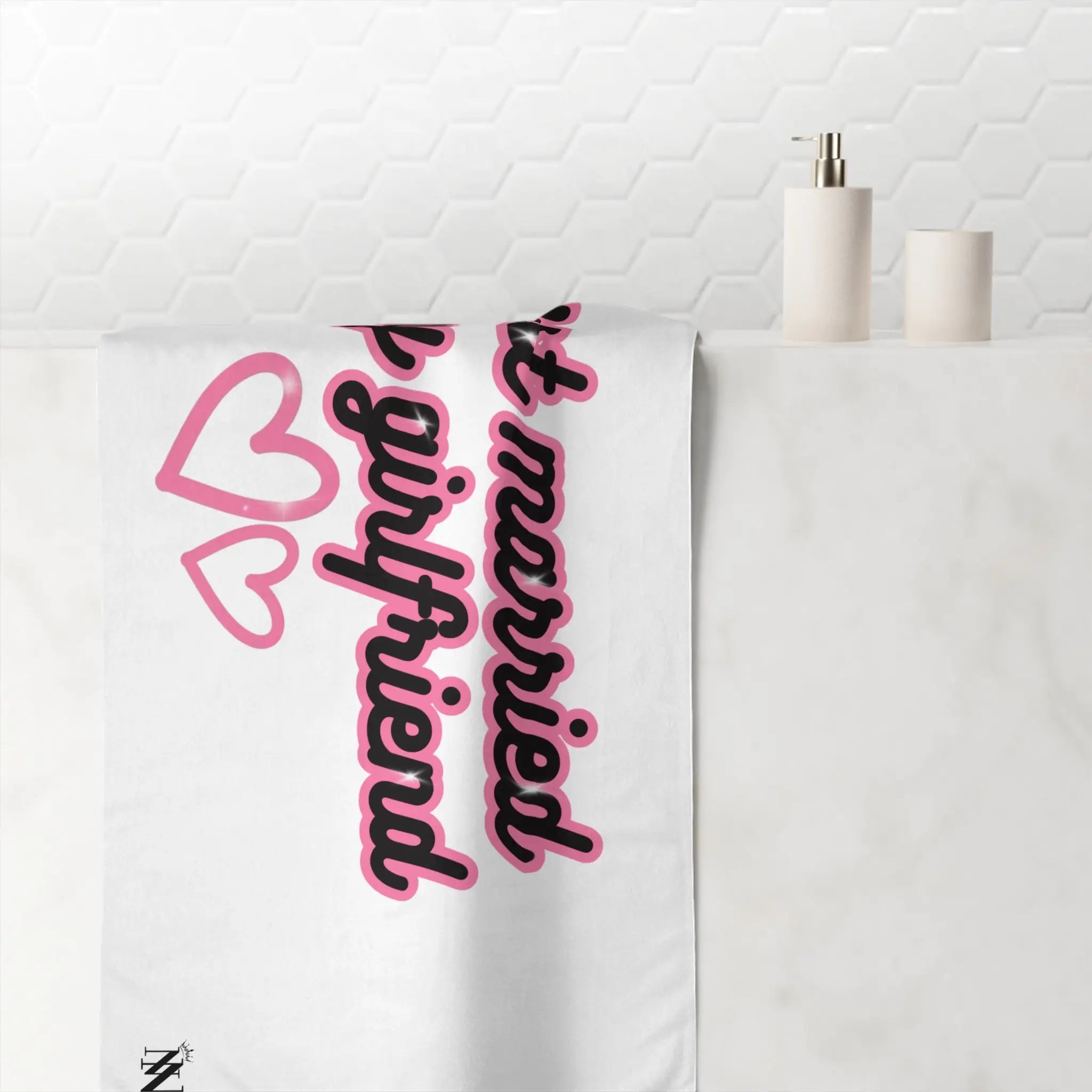 Just Married My Girlfriend | Mix & Match XL Fun-Flirty Lovers’ Towels