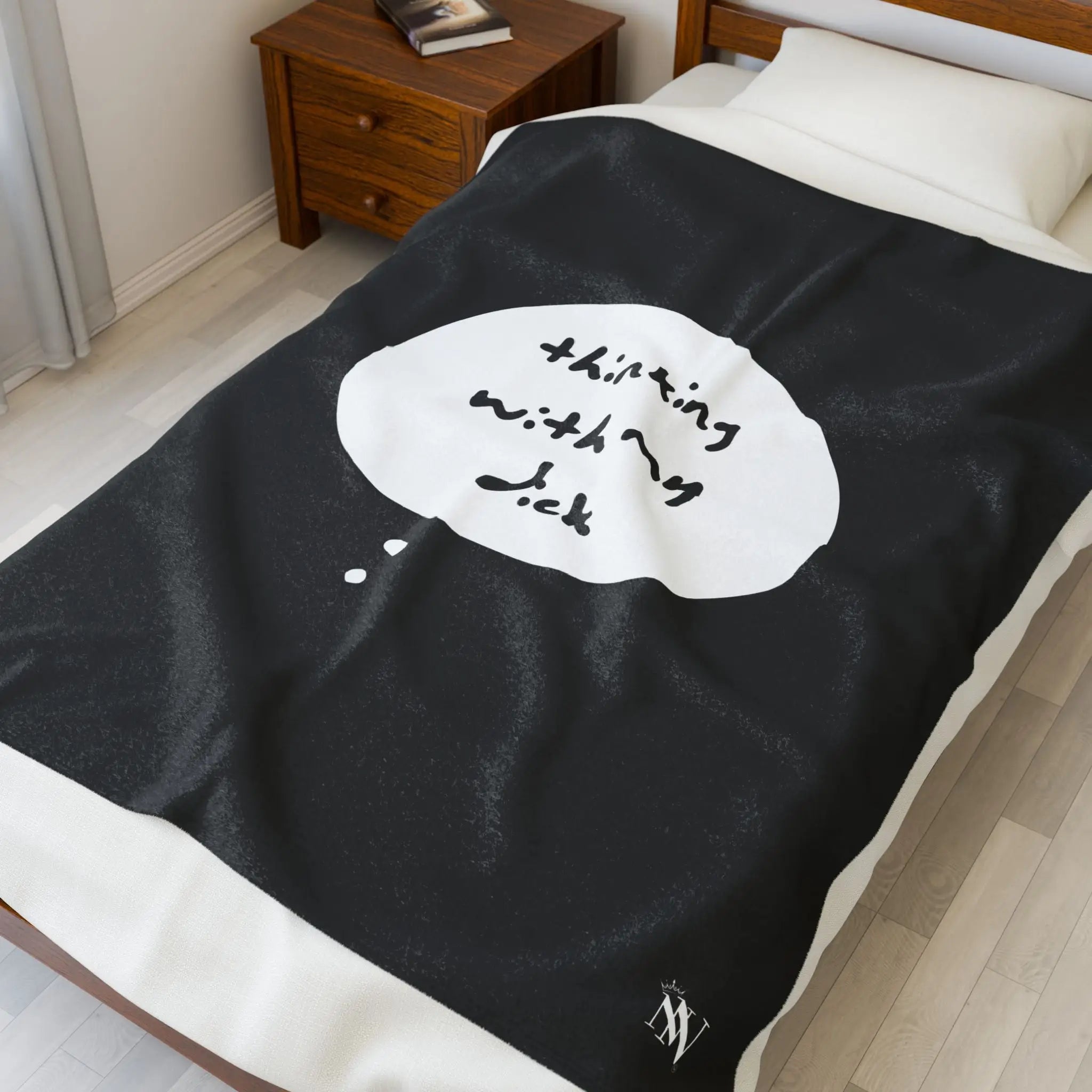Black Thinking With My Dick | Mix & Match Fun-Flirty Lovers’ Blankets
