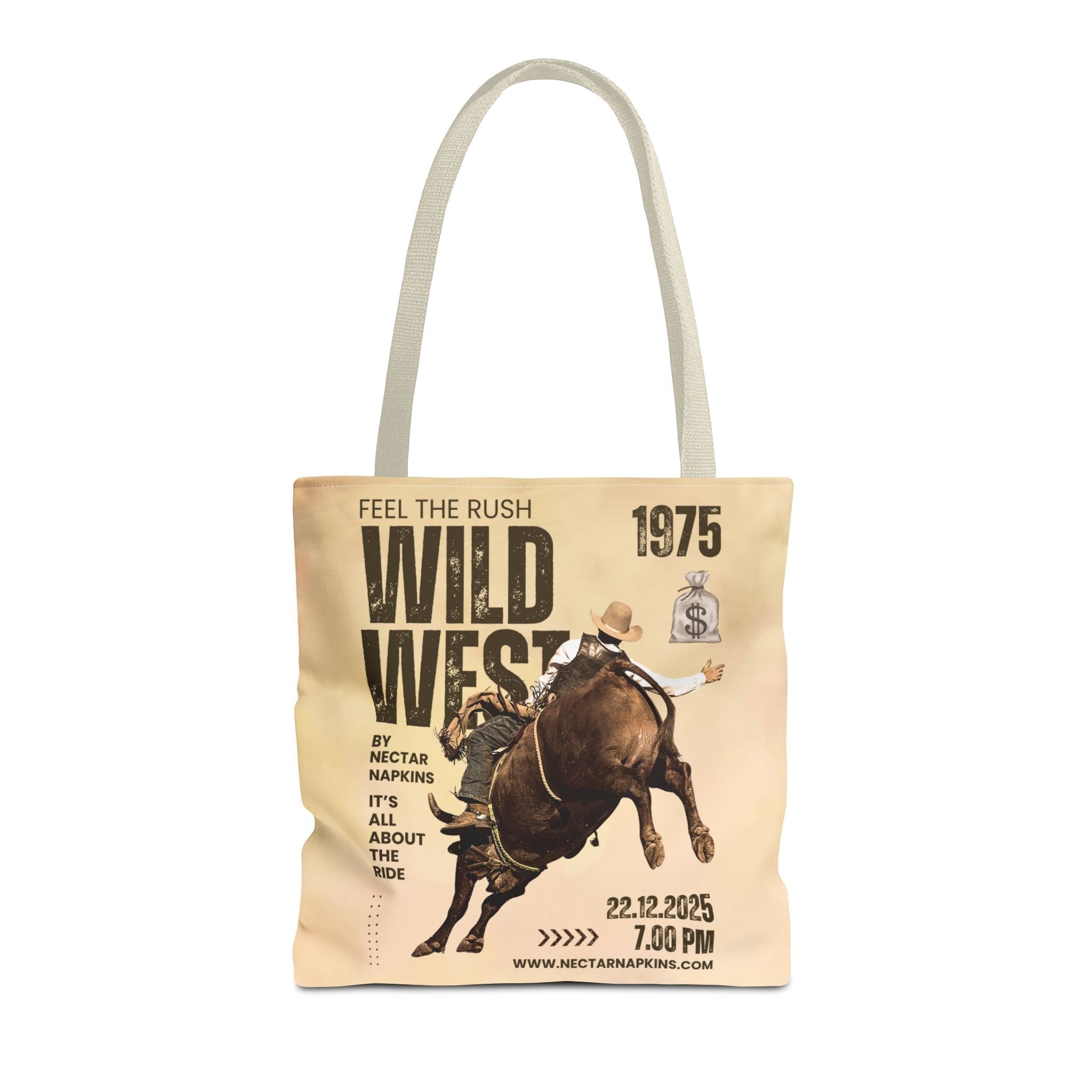 Wild West Poster Cute Flirty Fun Everyday Weekend Tote Bag