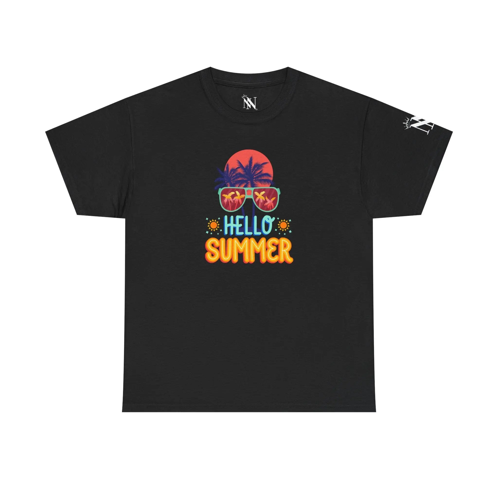 Hello Summer Tropical Sunglasses Cotton T-Shirt