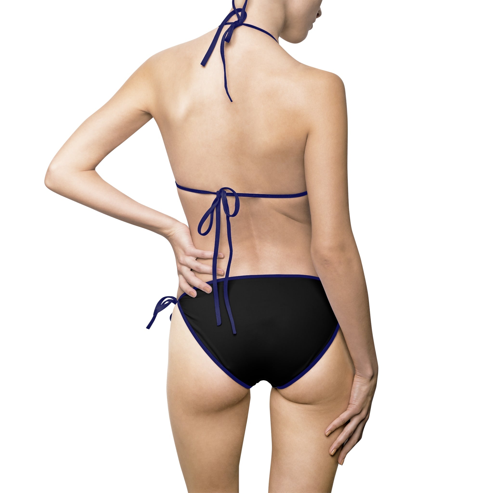 Green & Black Strappy | Mix & Match Fun-Flirty Lovers’ String Bikinis