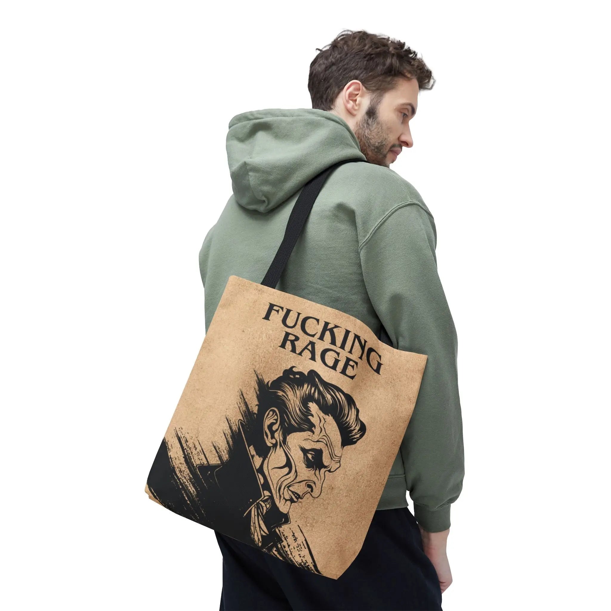 Fucking Rage Vintage Creepy Tote Bag