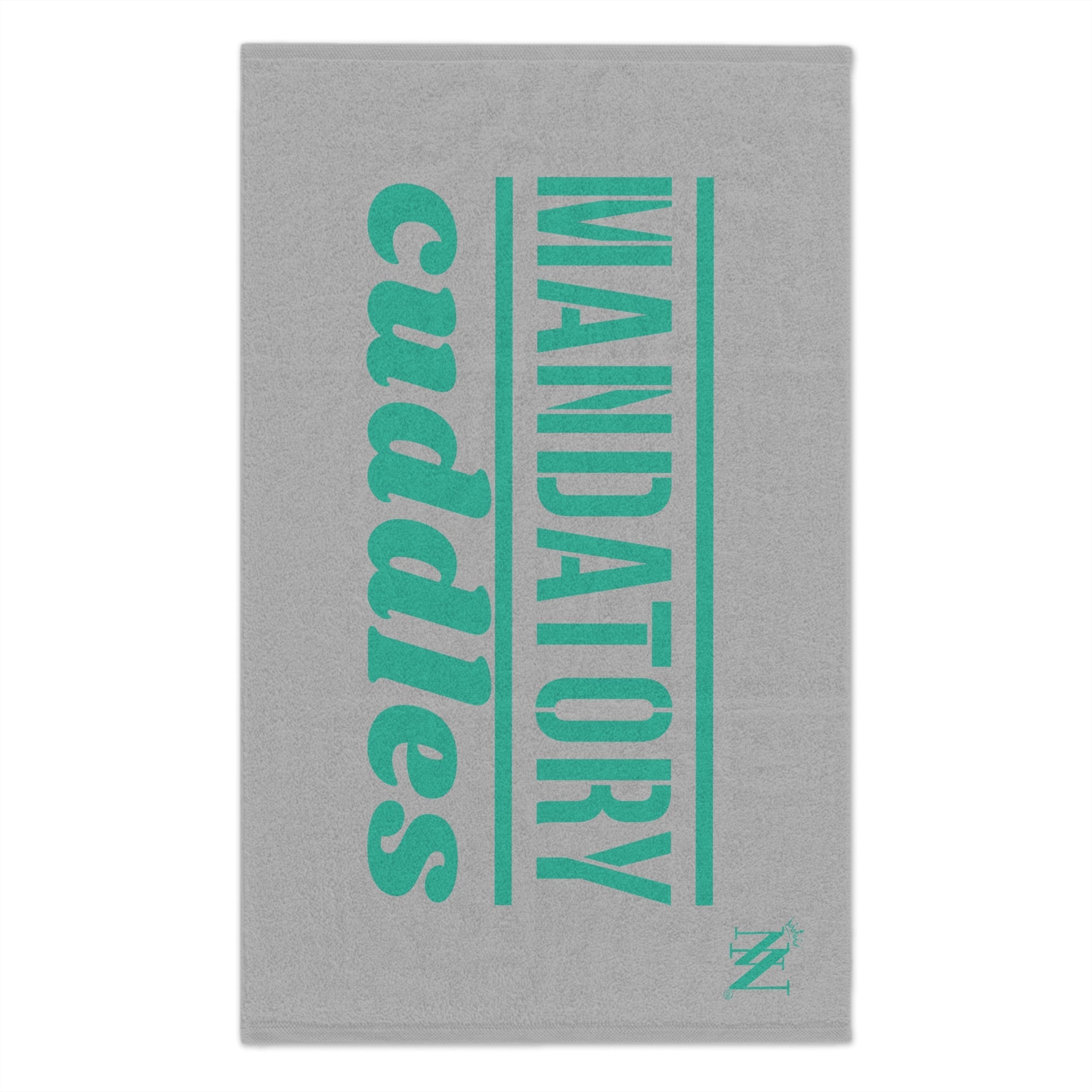 Mandatory Cuddles Light Grey | Mix & Match Soft Fun-Flirty Lovers’ Towels