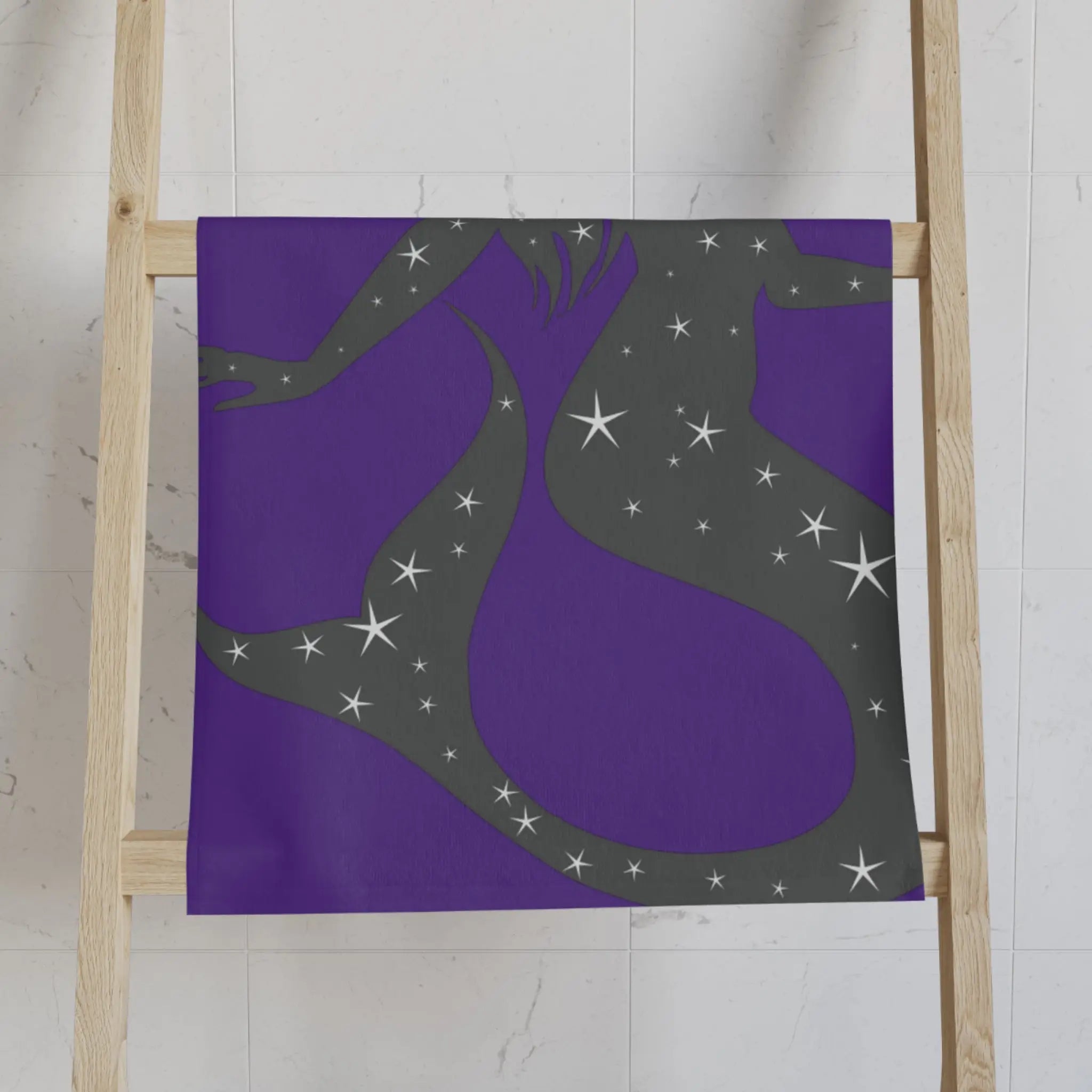 Mermaid Star Purple Cum Towel
