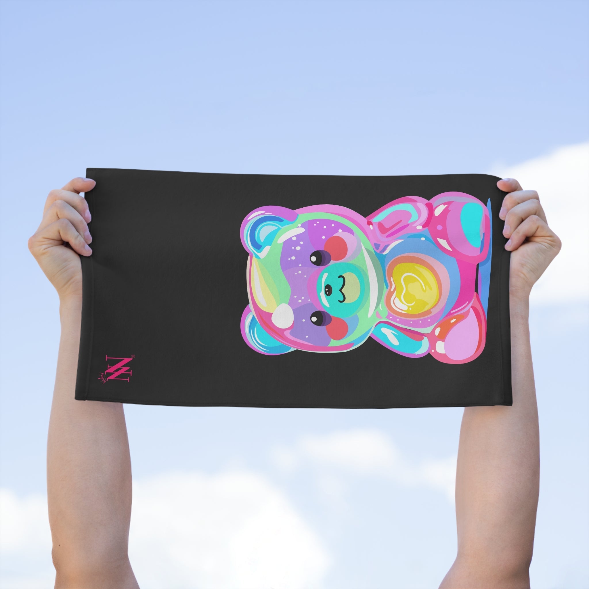 Yummy Bear Black | Mix & Match Soft Fun-Flirty Lovers’ Towels