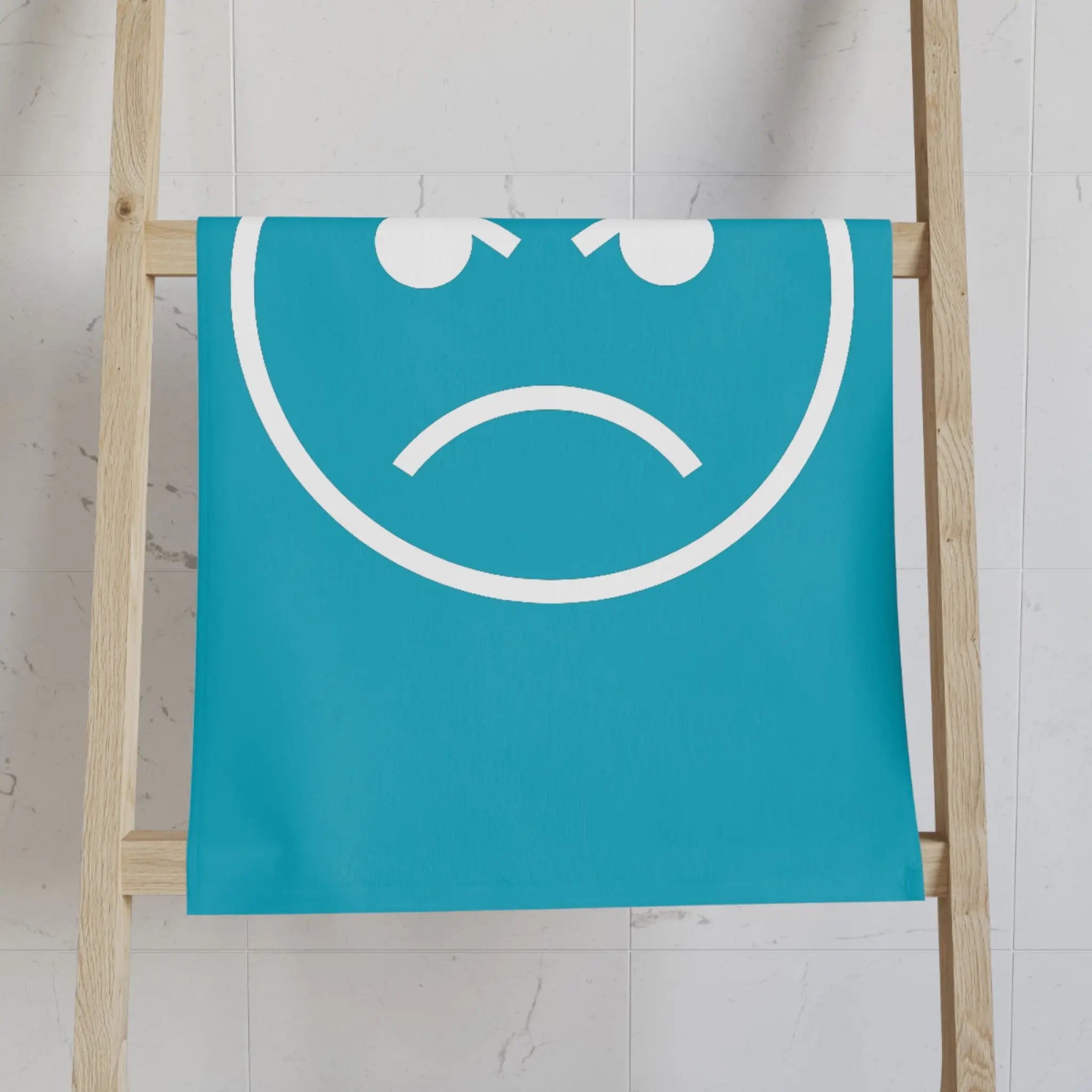 Angry Emoji Teal | Mix & Match Classic Fun-Flirty Lovers’ Towels