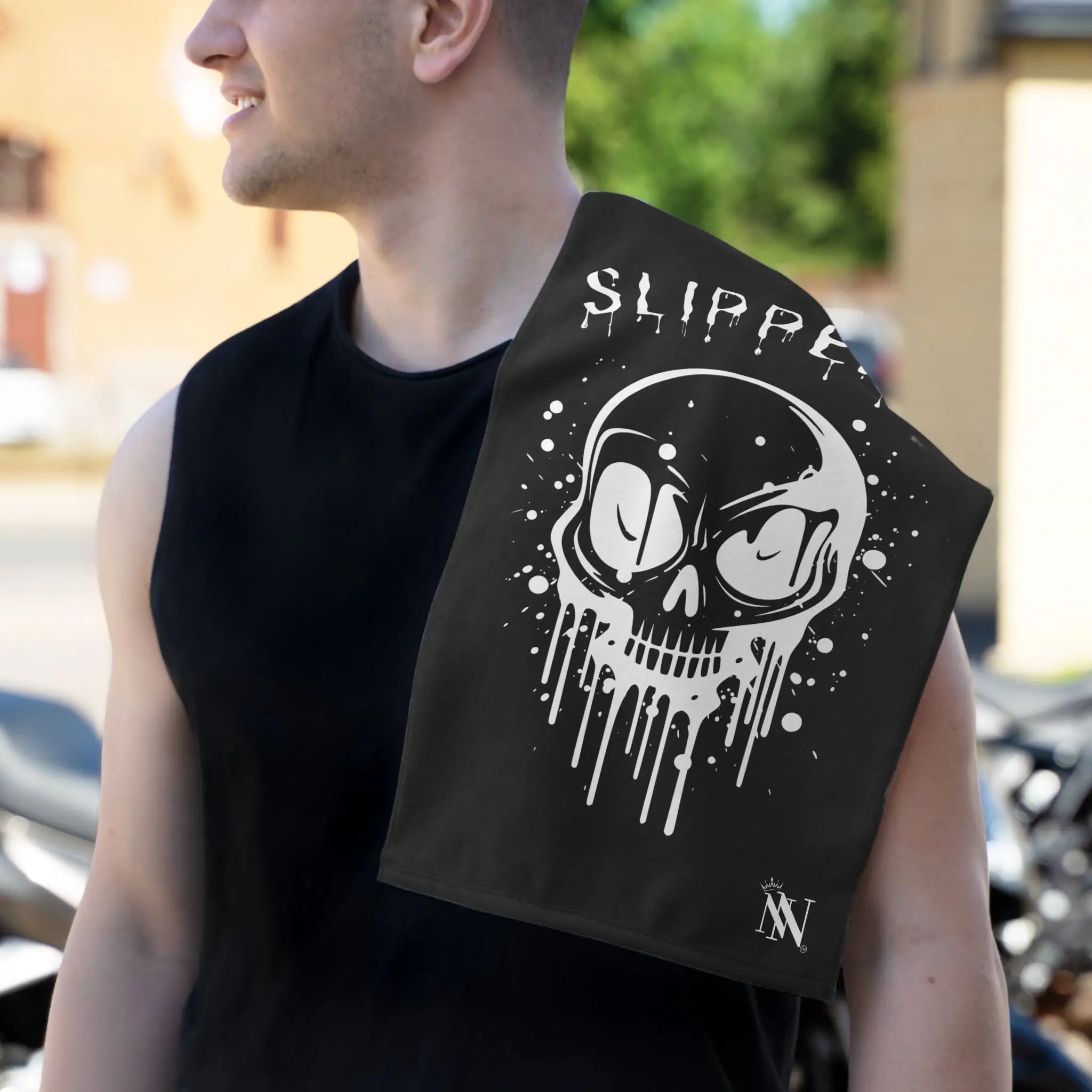 Slippery Splattered Skull | Nectar Napkins Fun-Flirty Lovers’ Towels