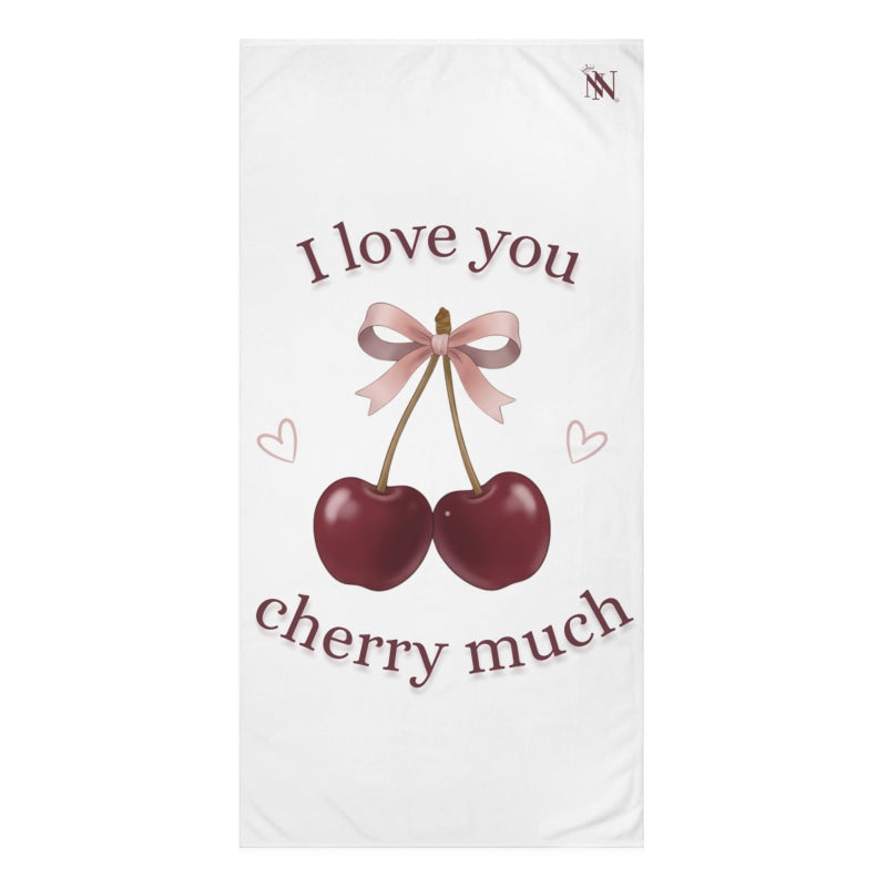 I Love You Cherry Much | Mix & Match XL Fun-Flirty Lovers’ Towels