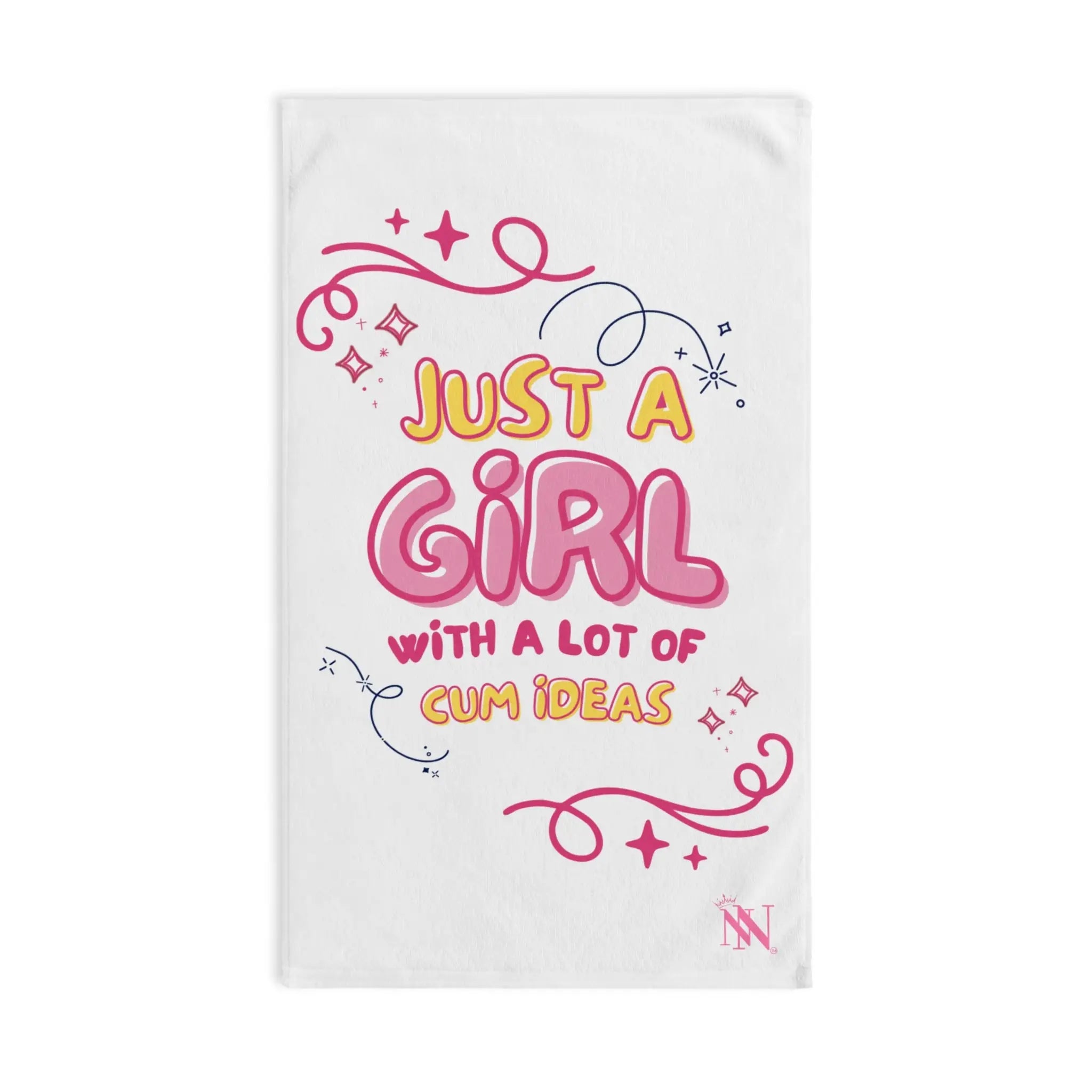 Just a Girl Cum Ideas Cum Towel
