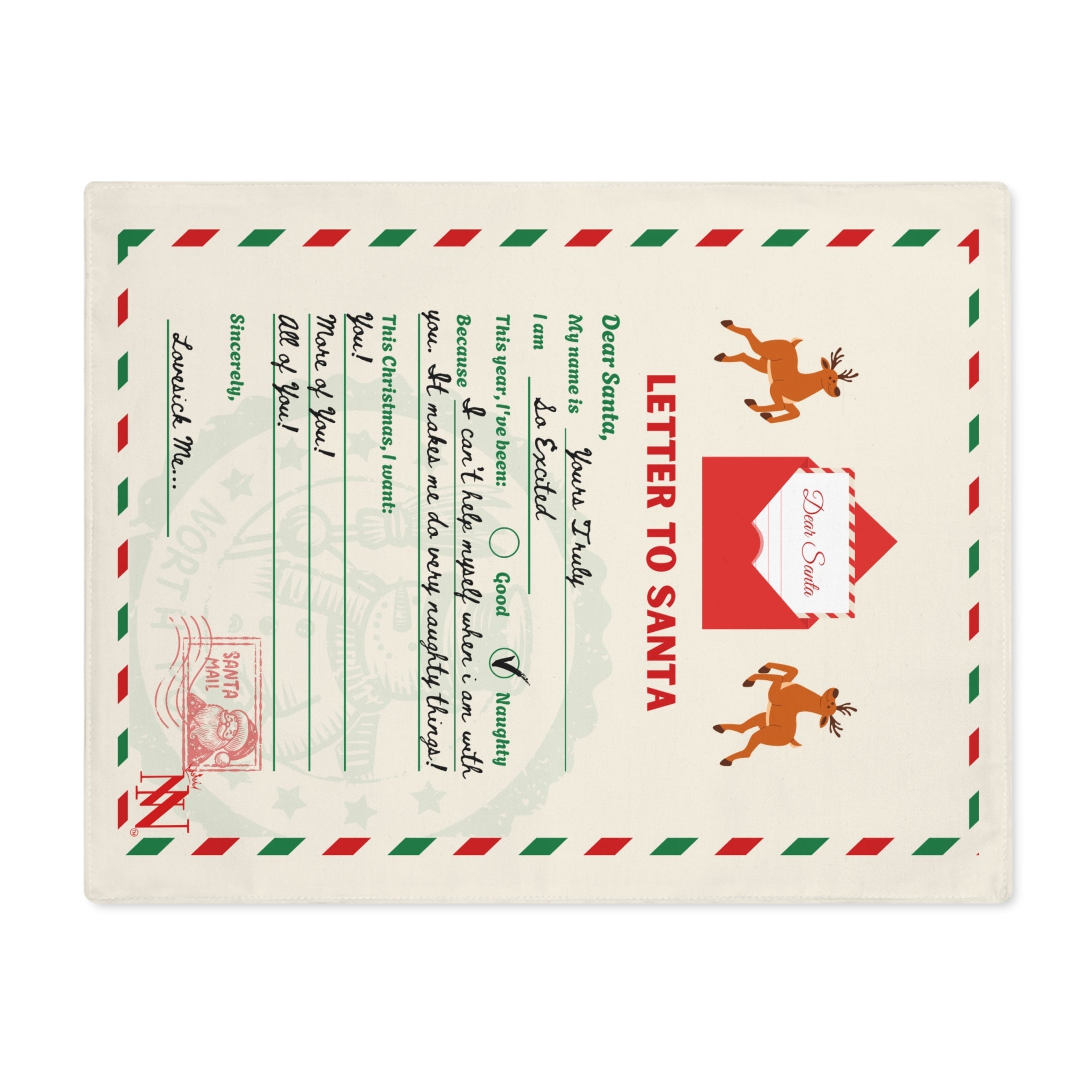 Letter to Santa | Mix & Match Playful Fun-Flirty Lovers’ Toy Mats