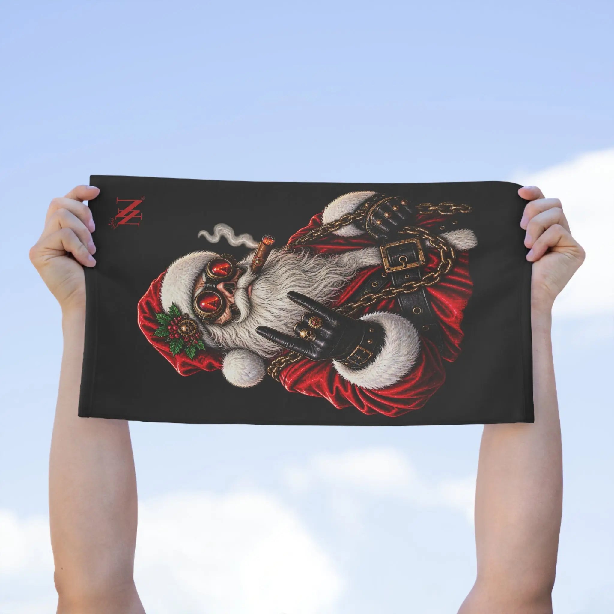 Santa in Chains Christmas | Nectar Napkins Fun-Flirty Lovers’ Towels
