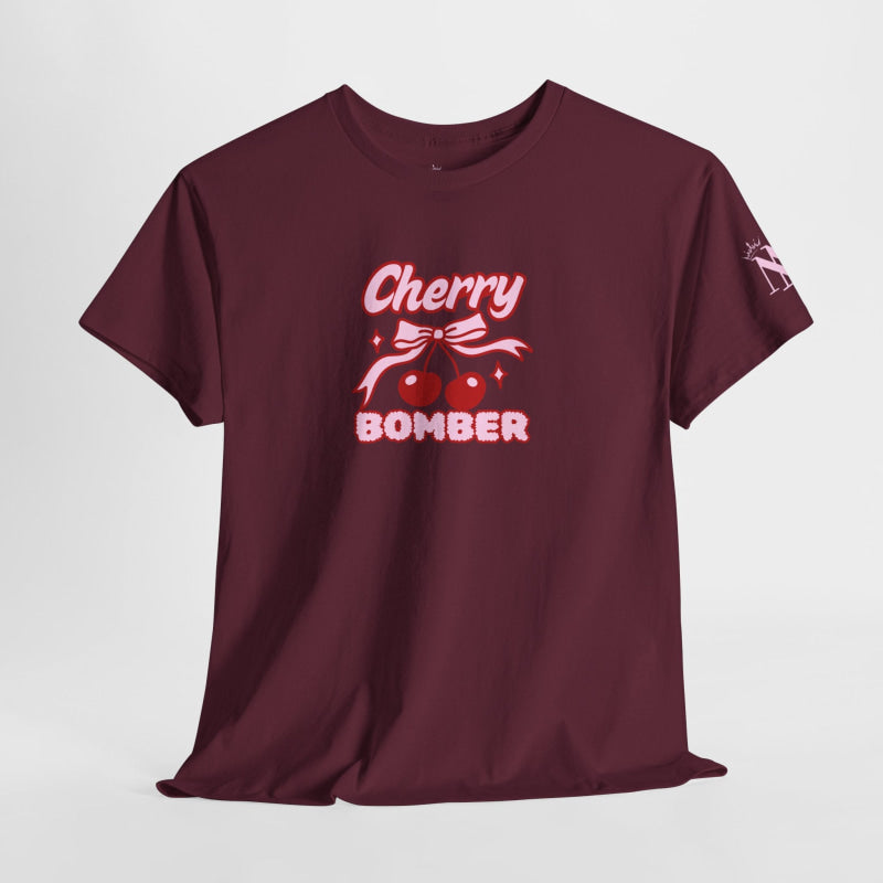 Cherry Bomber | Mix & Match Cotton Unisex Fun-Flirty Lovers’ T-Shirts