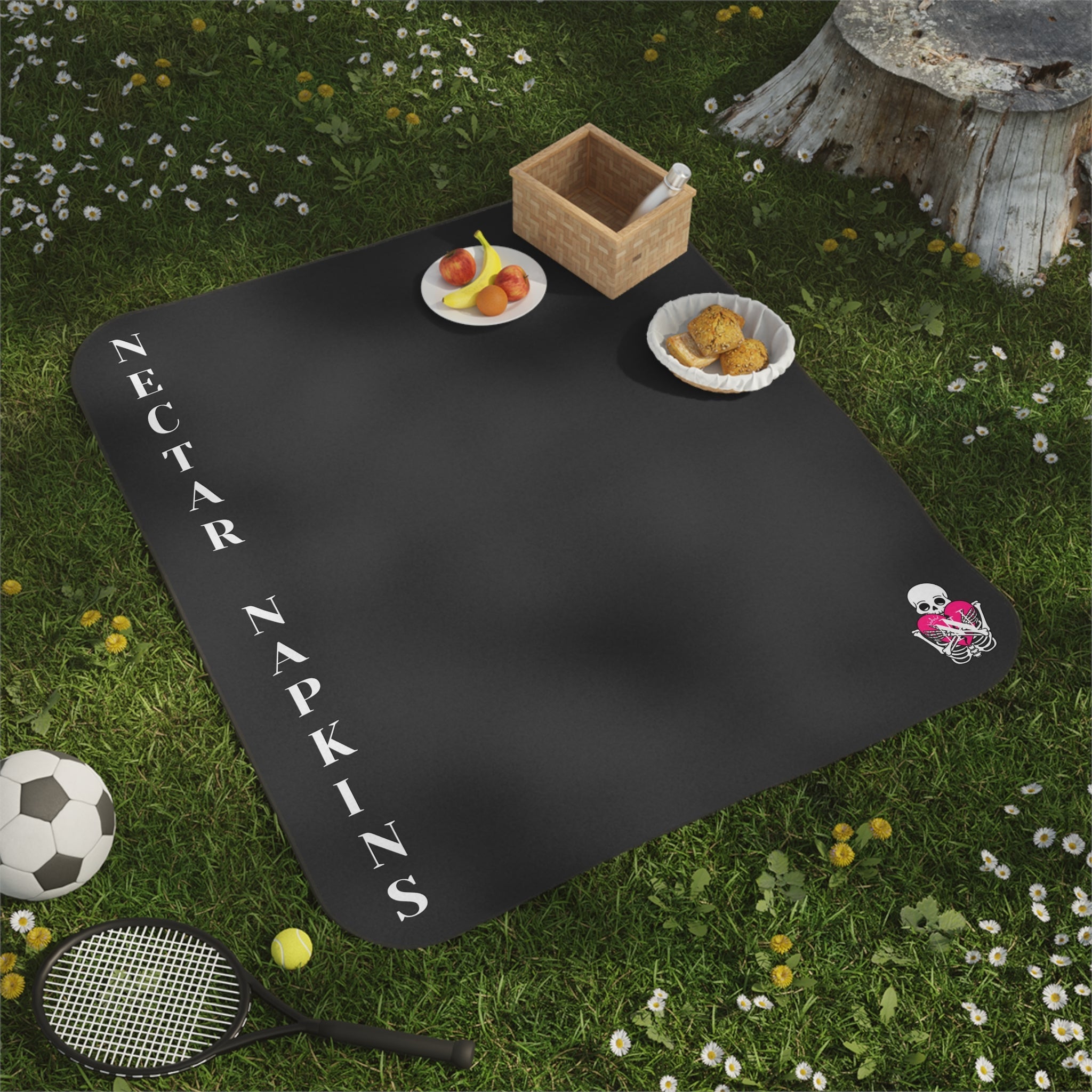 Nectar Napkins Brand Dark Grey Water-Resistant Sex Blanket