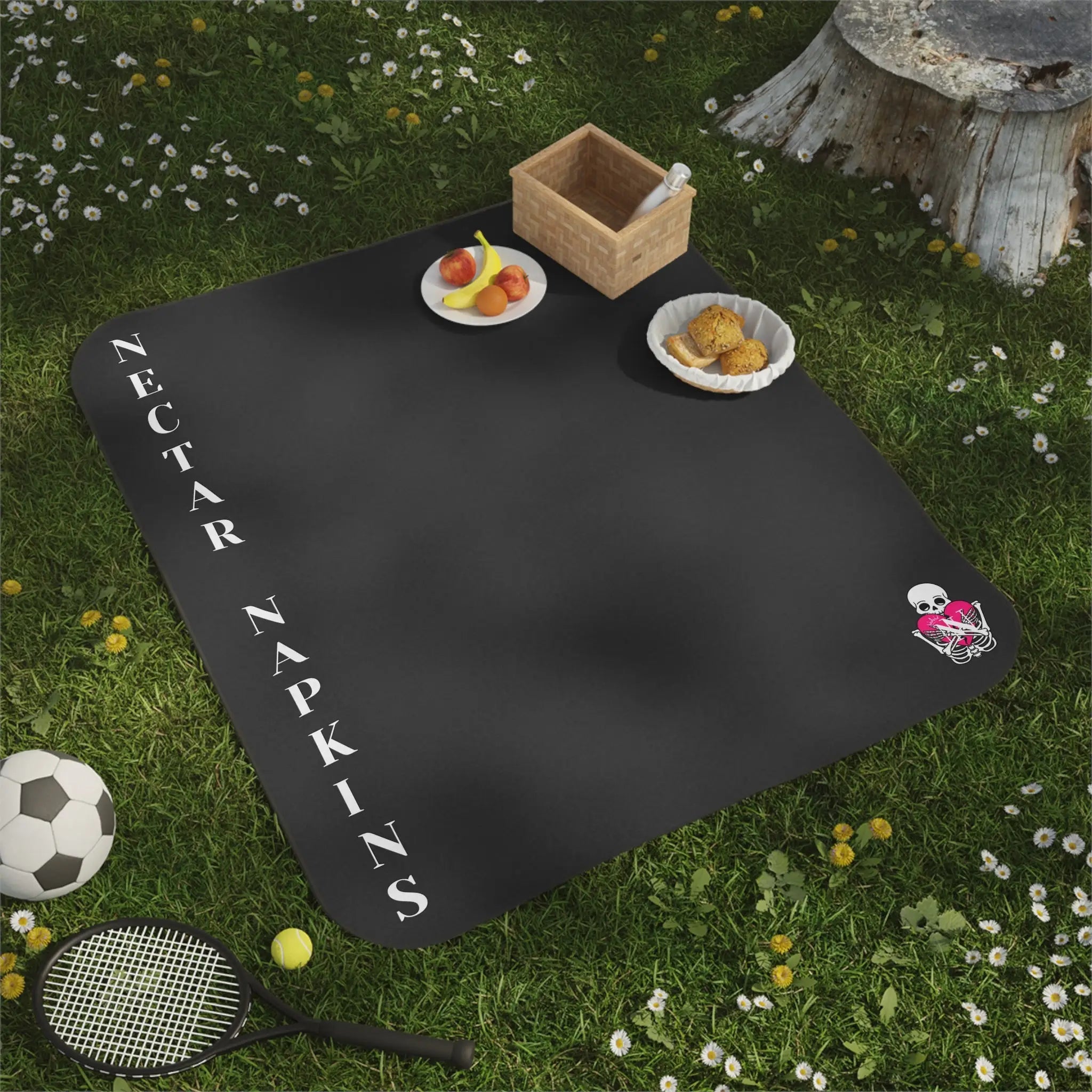 Nectar Napkins Brand Dark Grey Water-Resistant Sex Blanket