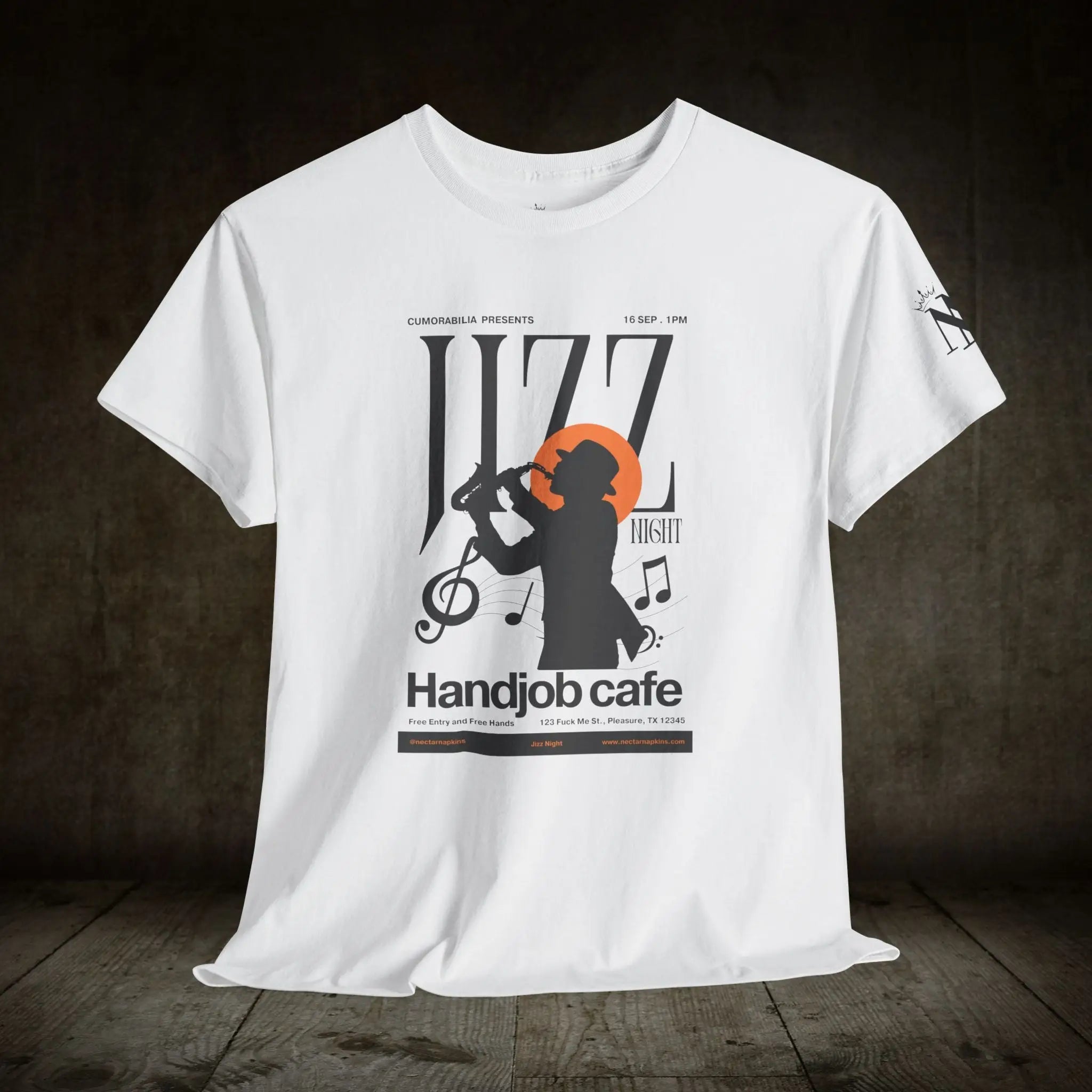 Jizz Night! | Mix & Match 100% Cotton Unisex Fun-Flirty Lovers’ Tees