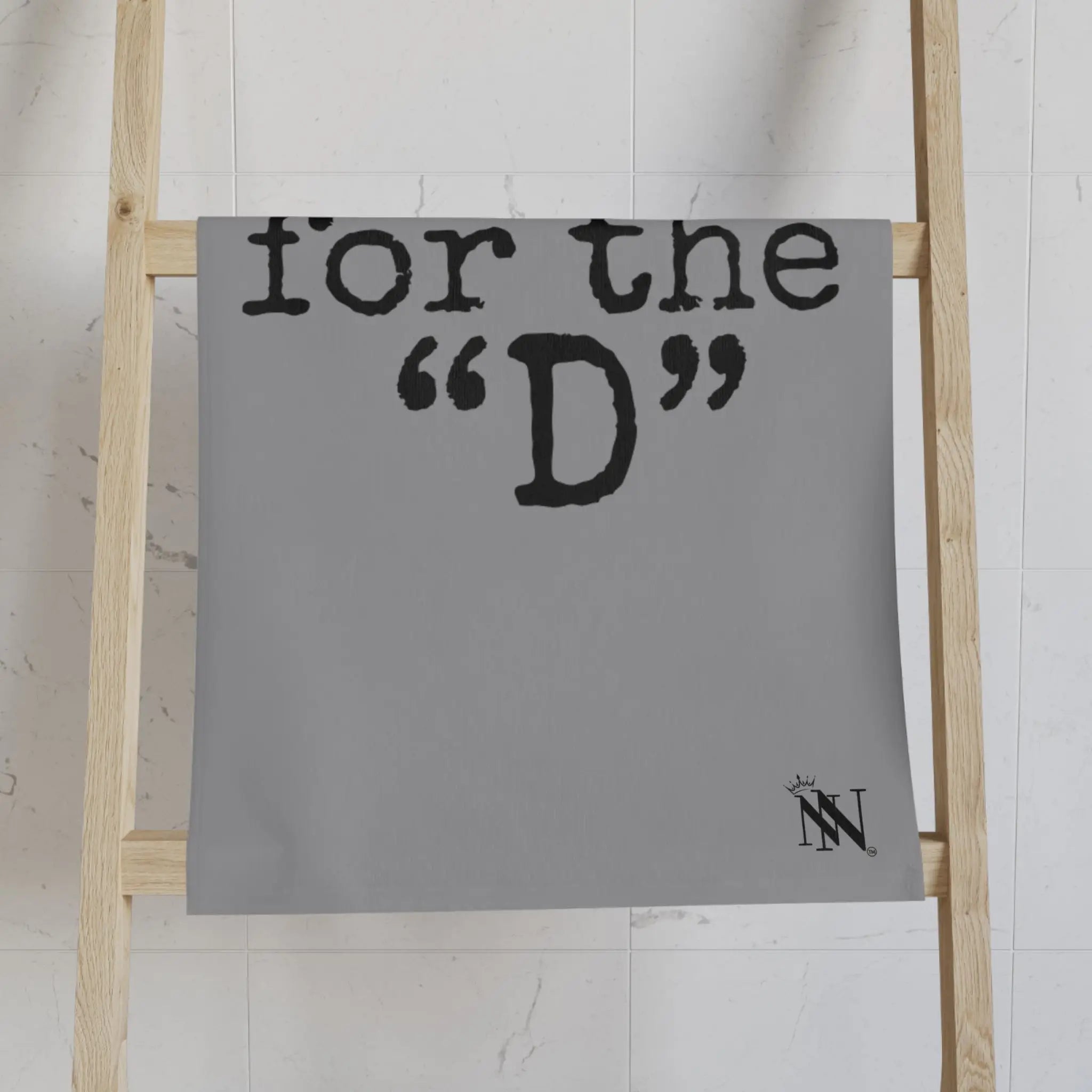 Thanks for the ’D’ Light Grey | Mix & Match Classic Fun-Flirty Lovers’ Towels