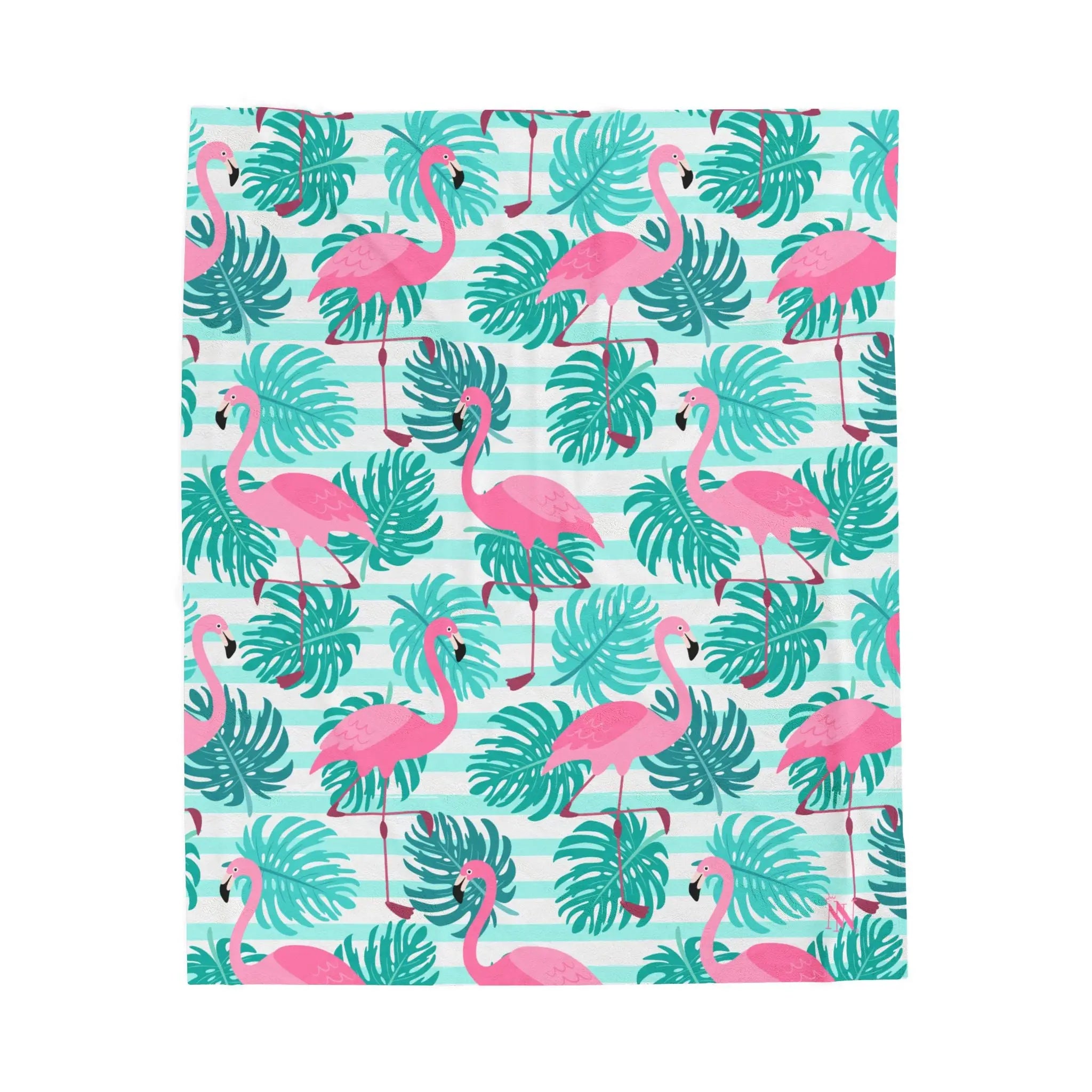 Pink Flamingo Hawaiian Shirt | Mix & Match Soft Fun-Flirty Lovers’ Blankets
