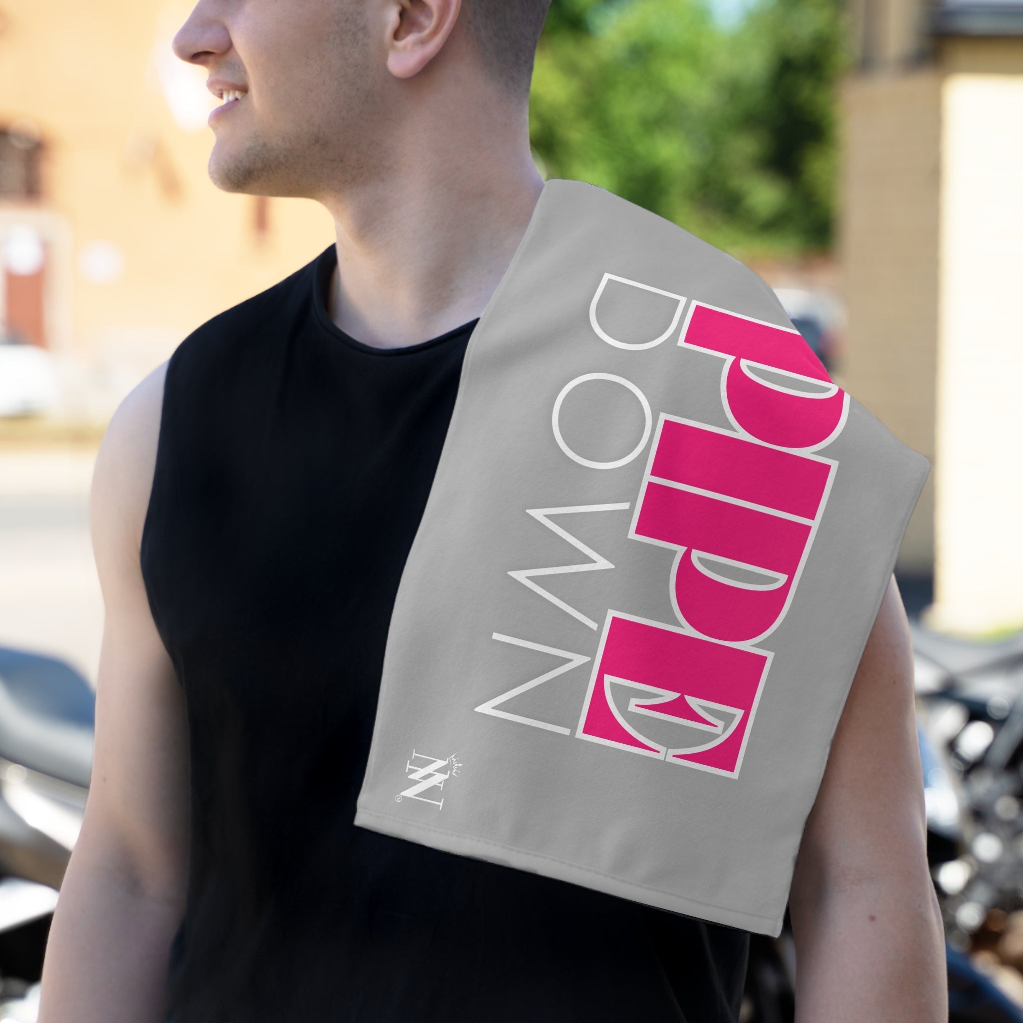 Pipe Down Light Grey | Mix & Match Soft Fun-Flirty Lovers’ Towels