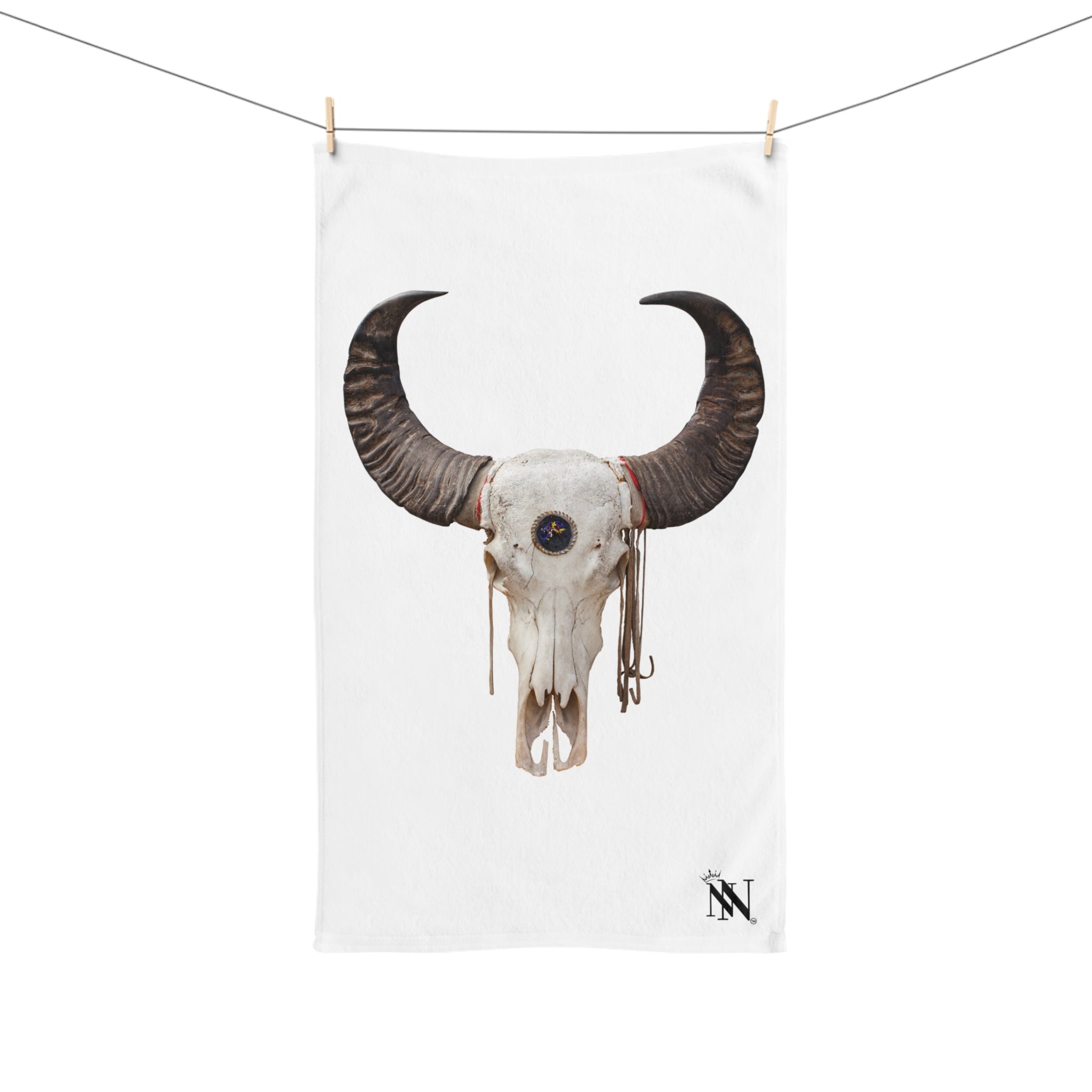 Western Cow Skull 3D Print | Mix & Match Original Fun-Flirty Lovers’ Towels