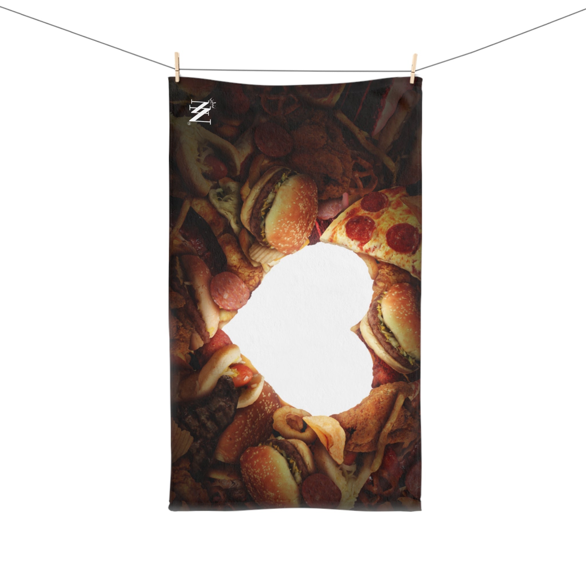 Fast Food Junkie Heart 3D Print | Mix & Match Original Fun-Flirty Lovers’ Towels