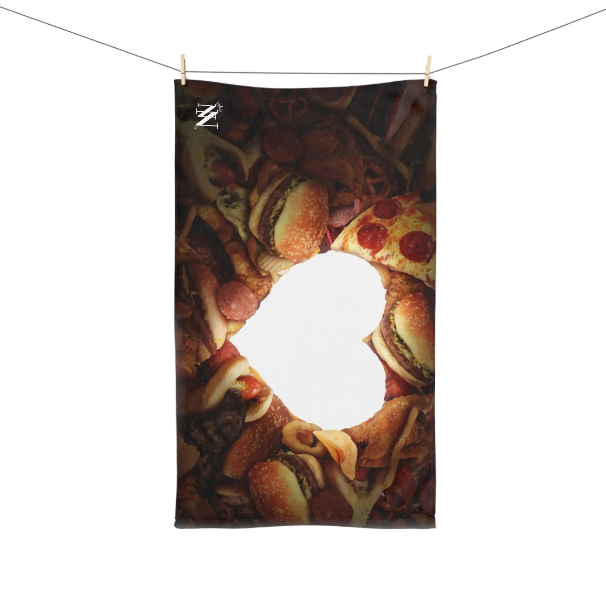 Fast Food Junkie Heart 3D Print | Mix & Match Original Fun-Flirty Lovers’ Towels