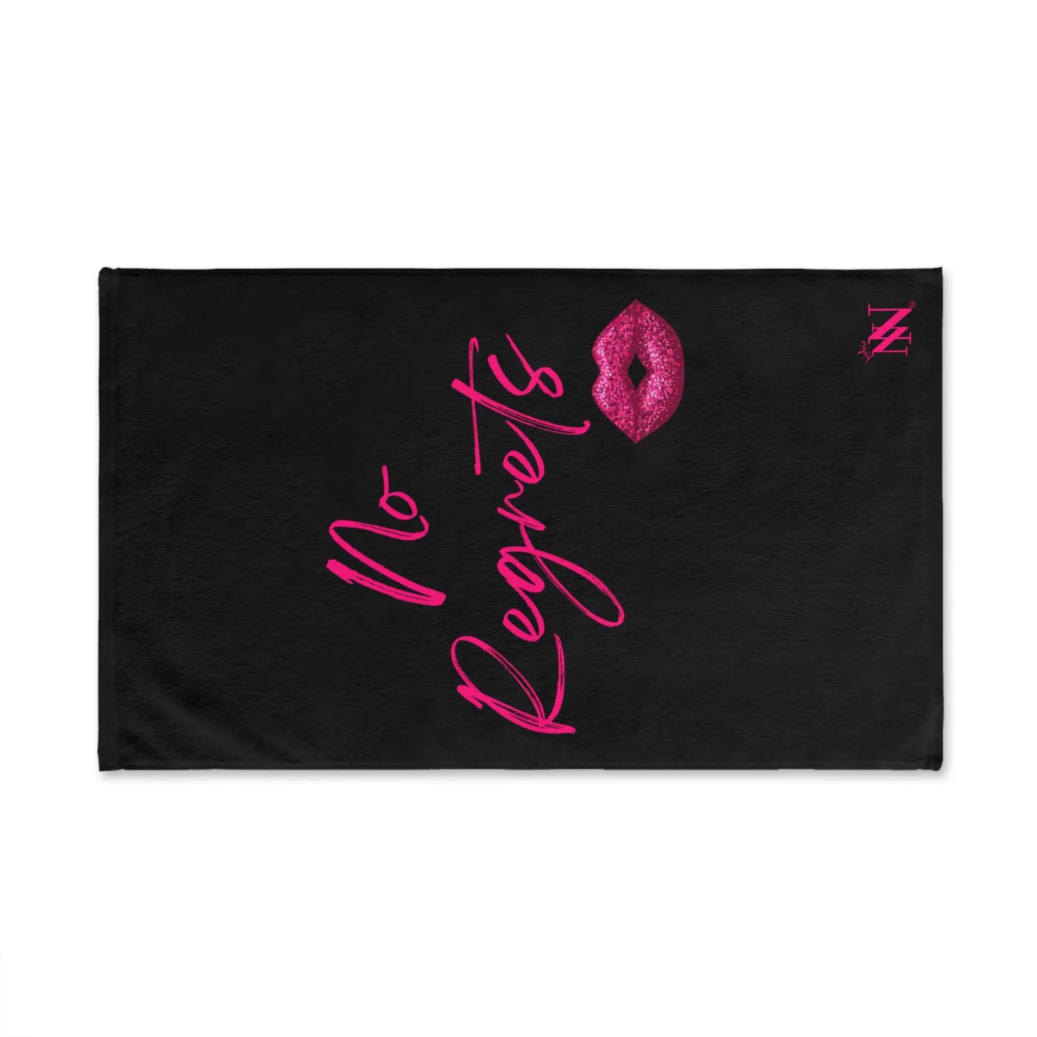 No Regrets Kiss Mark Cum Towel