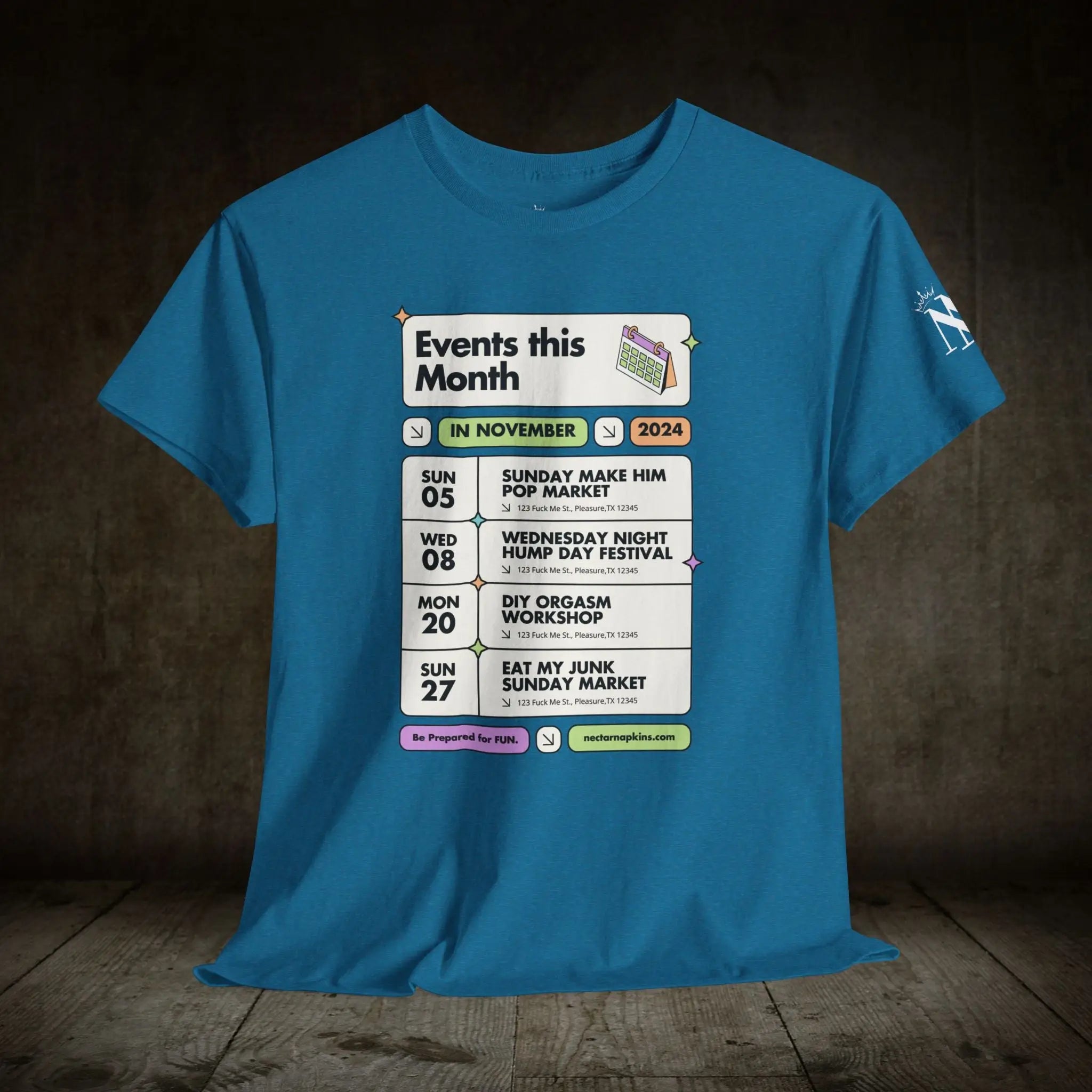 Events this Month | Mix & Match 100% Cotton Unisex Fun-Flirty Lovers’ Tees