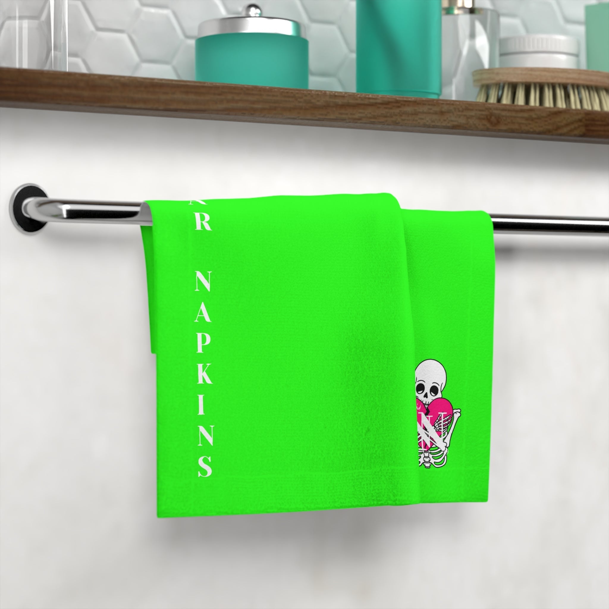Nectar Napkins Brand Neon Green Microfiber Cum Rag