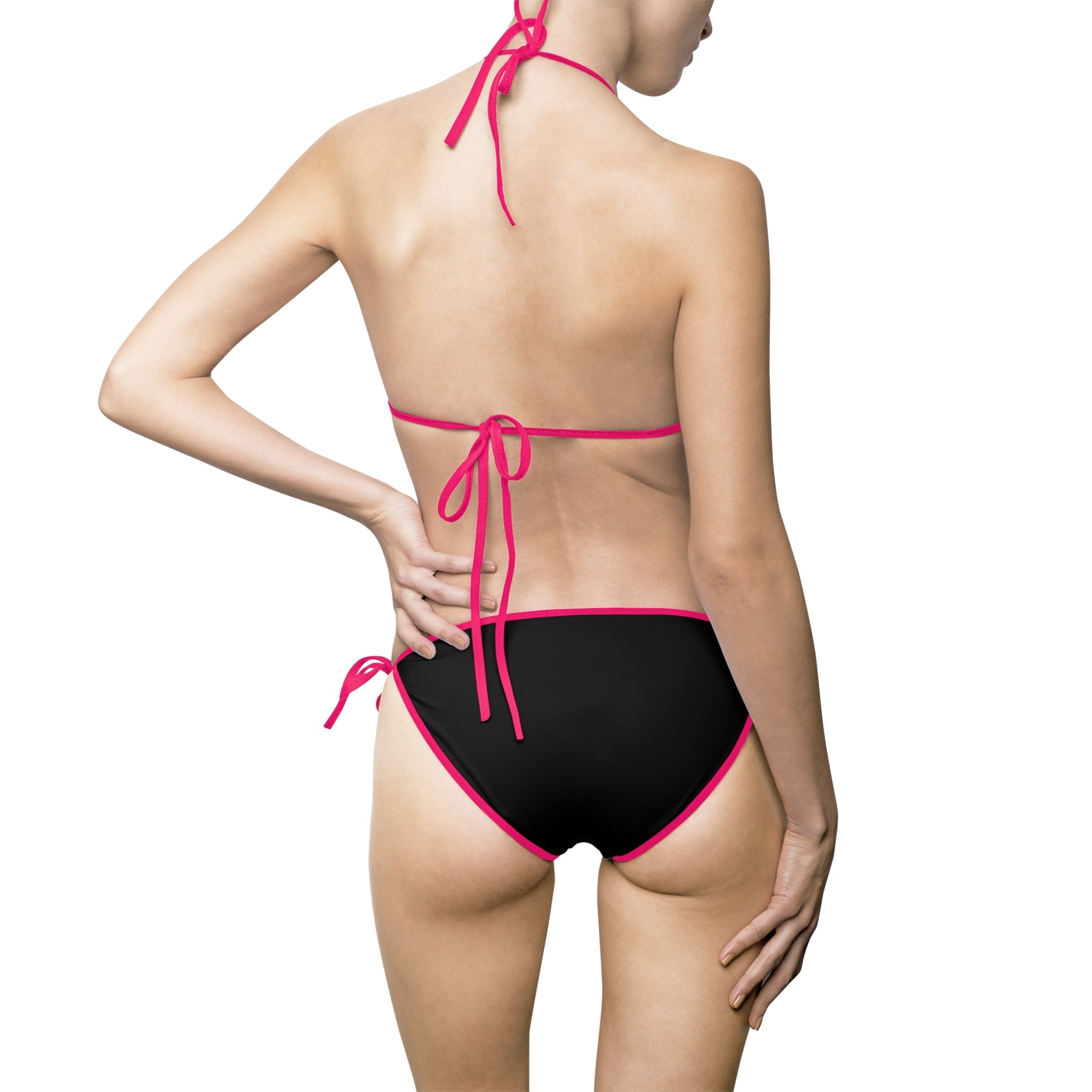 Green & Black Strappy | Mix & Match Fun-Flirty Lovers’ String Bikinis