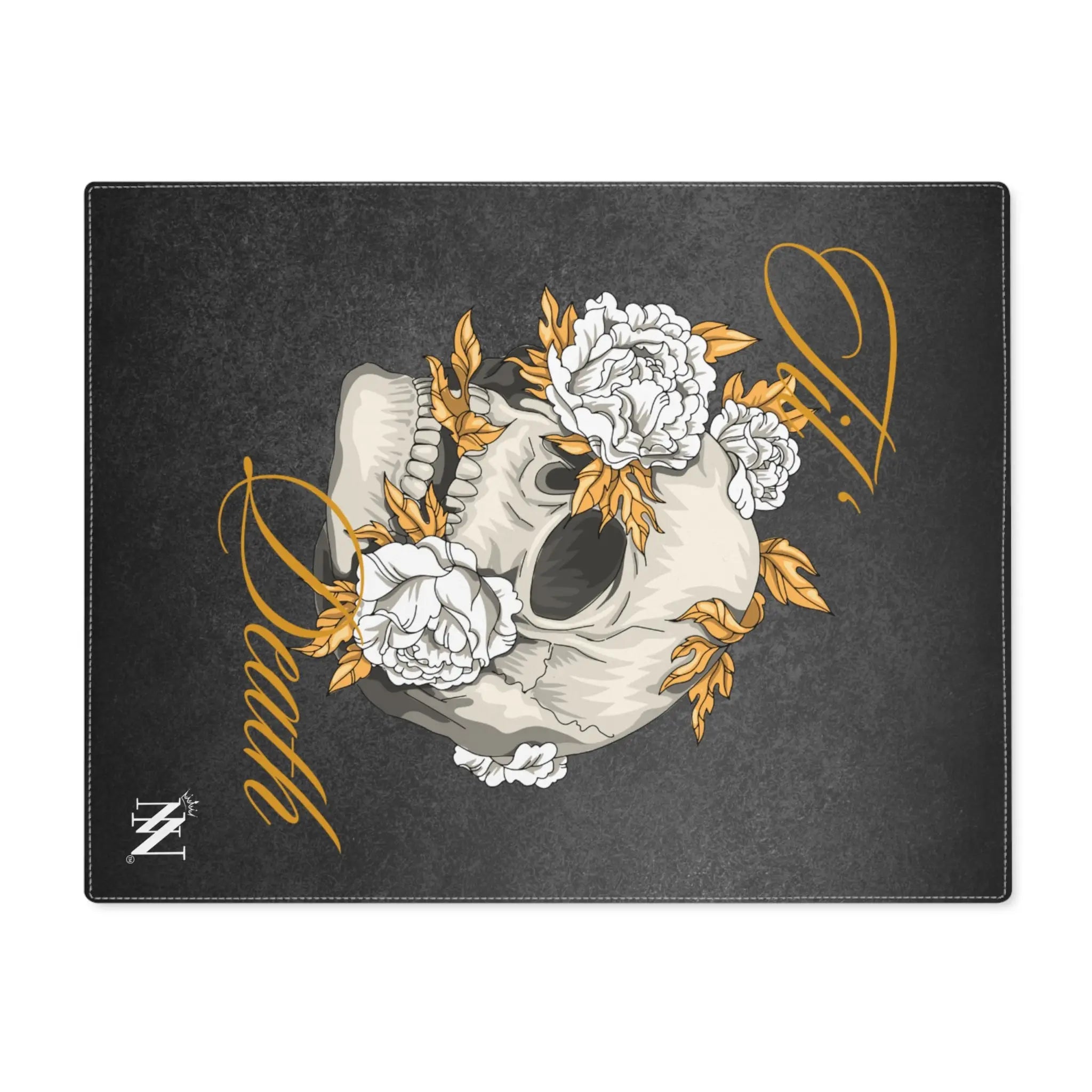 Til’ Death Skull & Flowers Sex Toys Mat