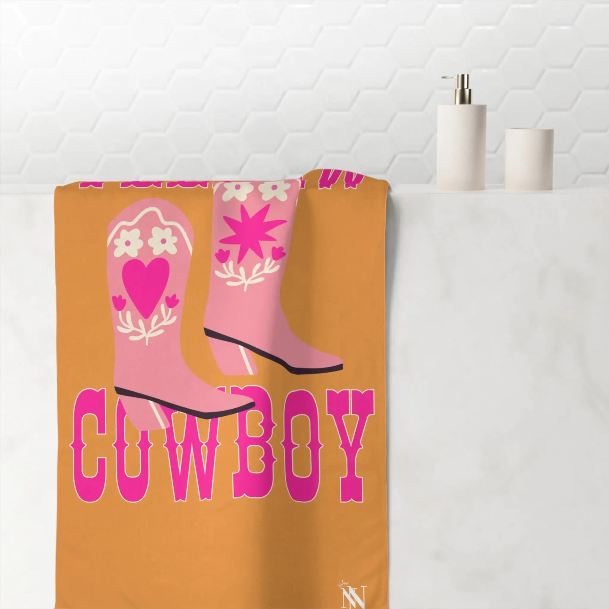 Yeehaw Cowboy Beach Towel