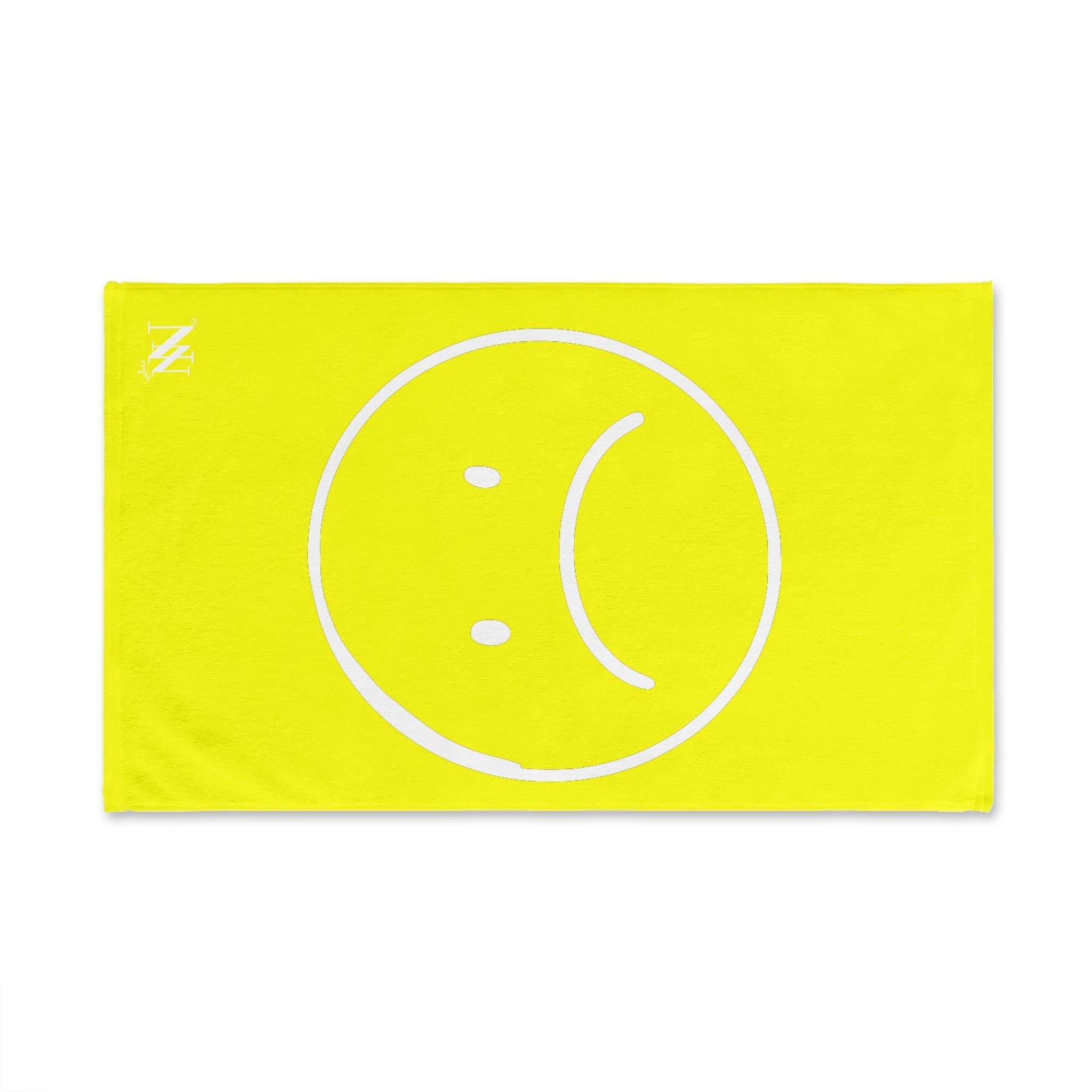 Sad Emoji Neon Yellow Cum Towel