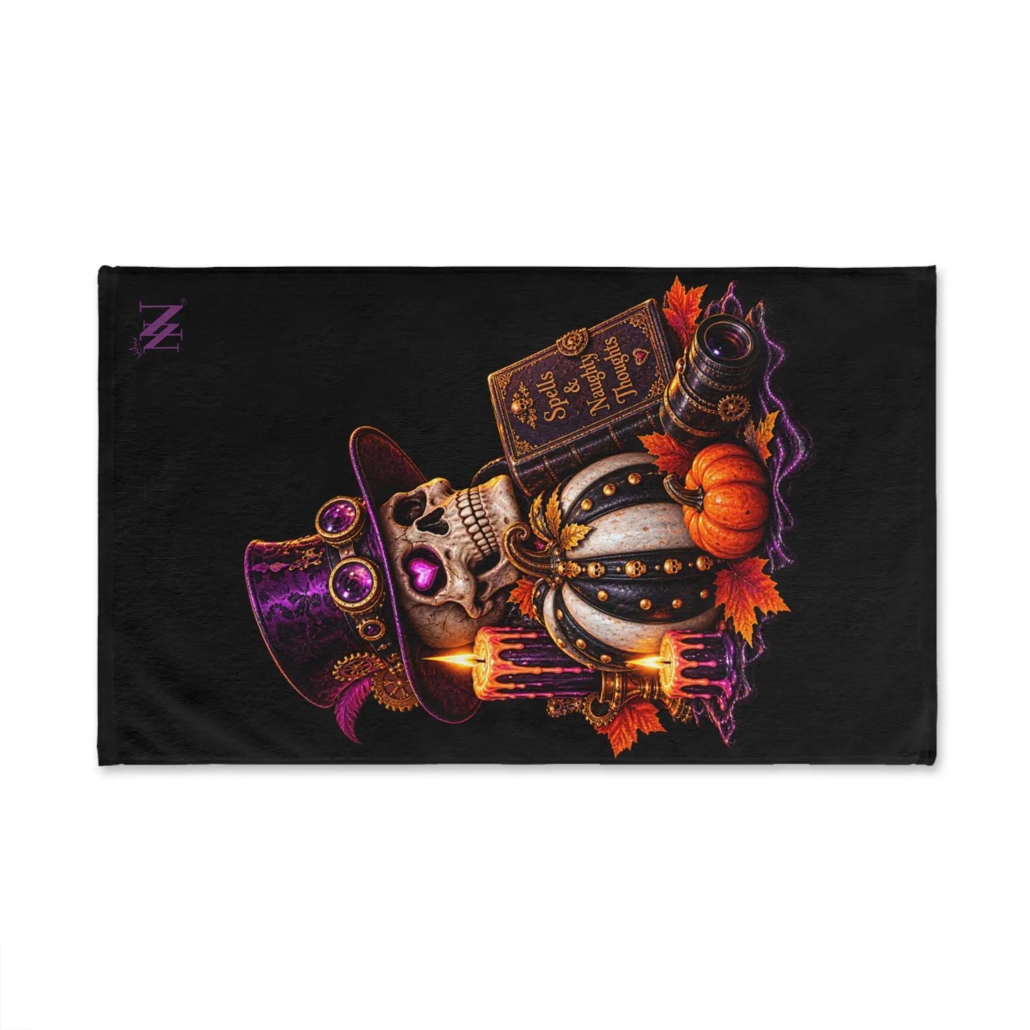 Spells & Naughty Thoughts Skull | Nectar Napkins Classic Fun-Flirty Lovers’ Towels