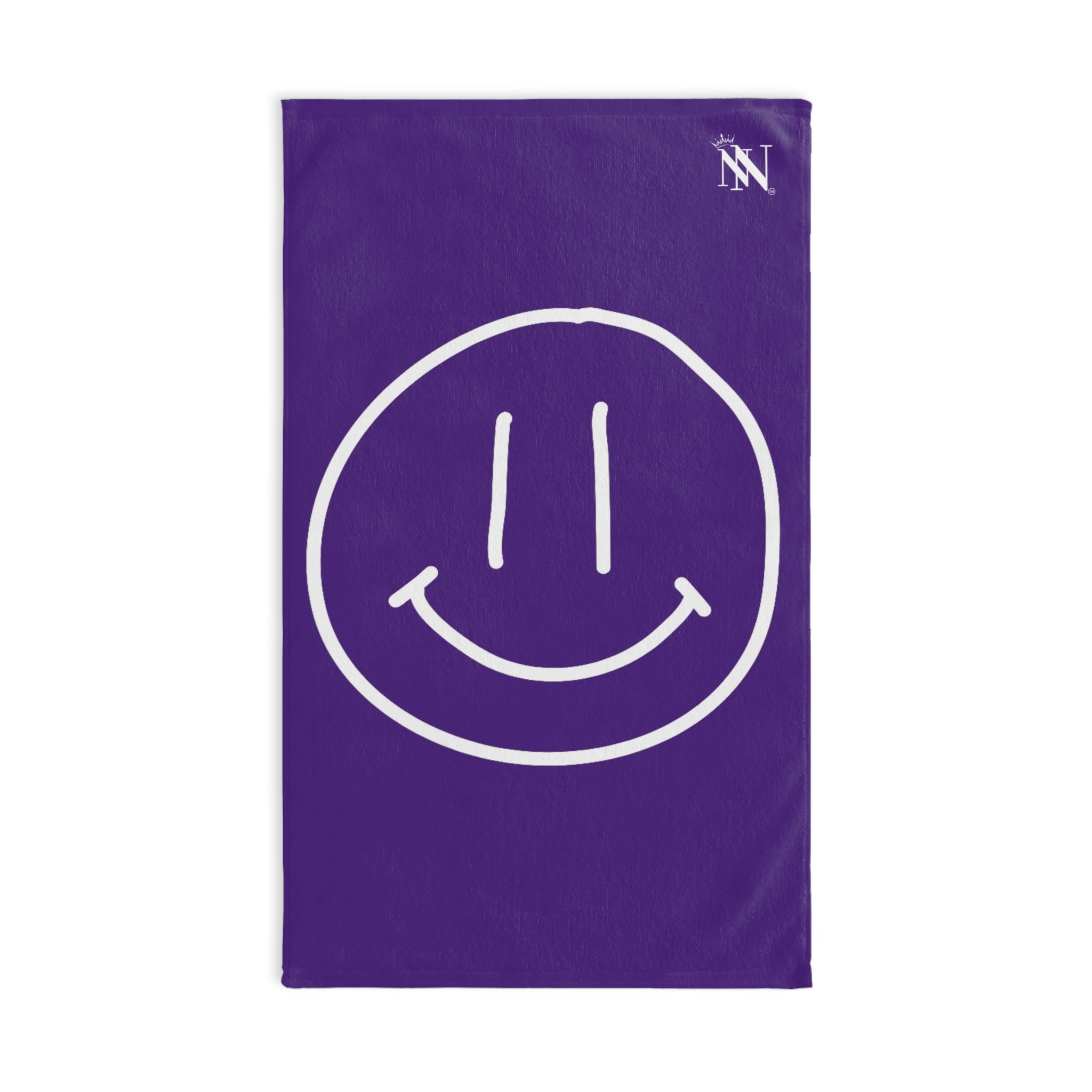 Happy Smiling Emoji Purple | Mix & Match Classic Fun-Flirty Loversâ Towels