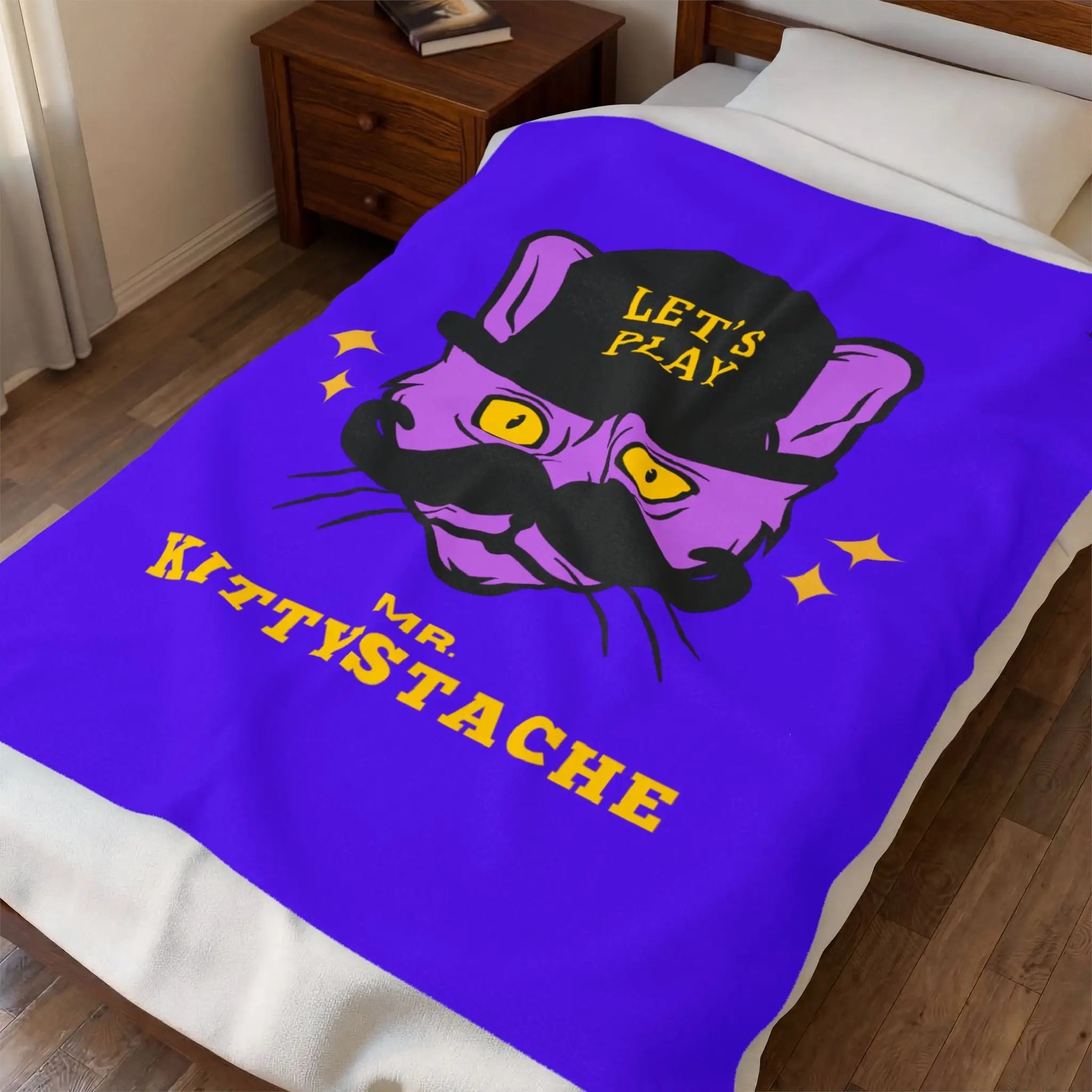 Mr. Kittystache Blanket