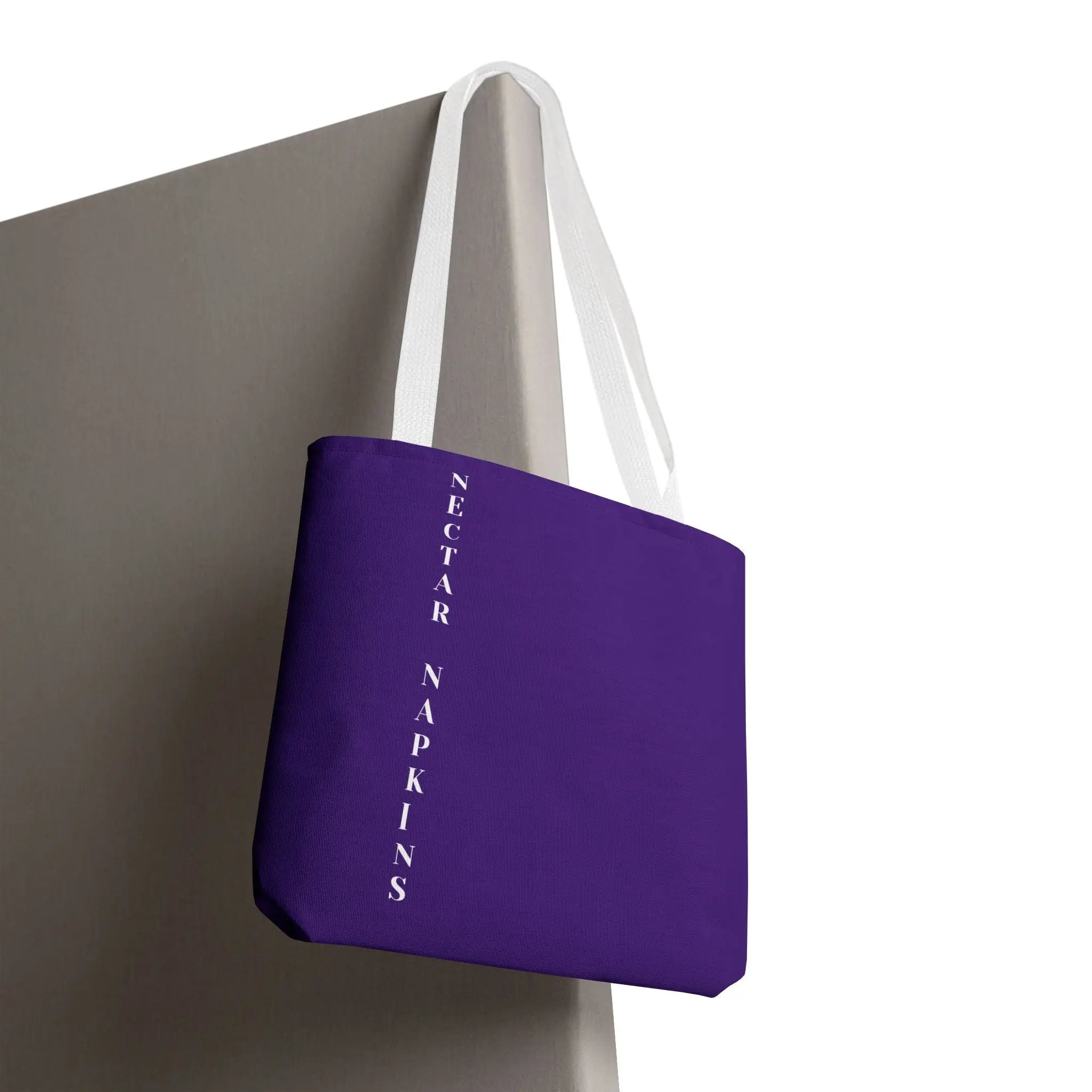 Nectar Napkins Brand Purple Tote Bag