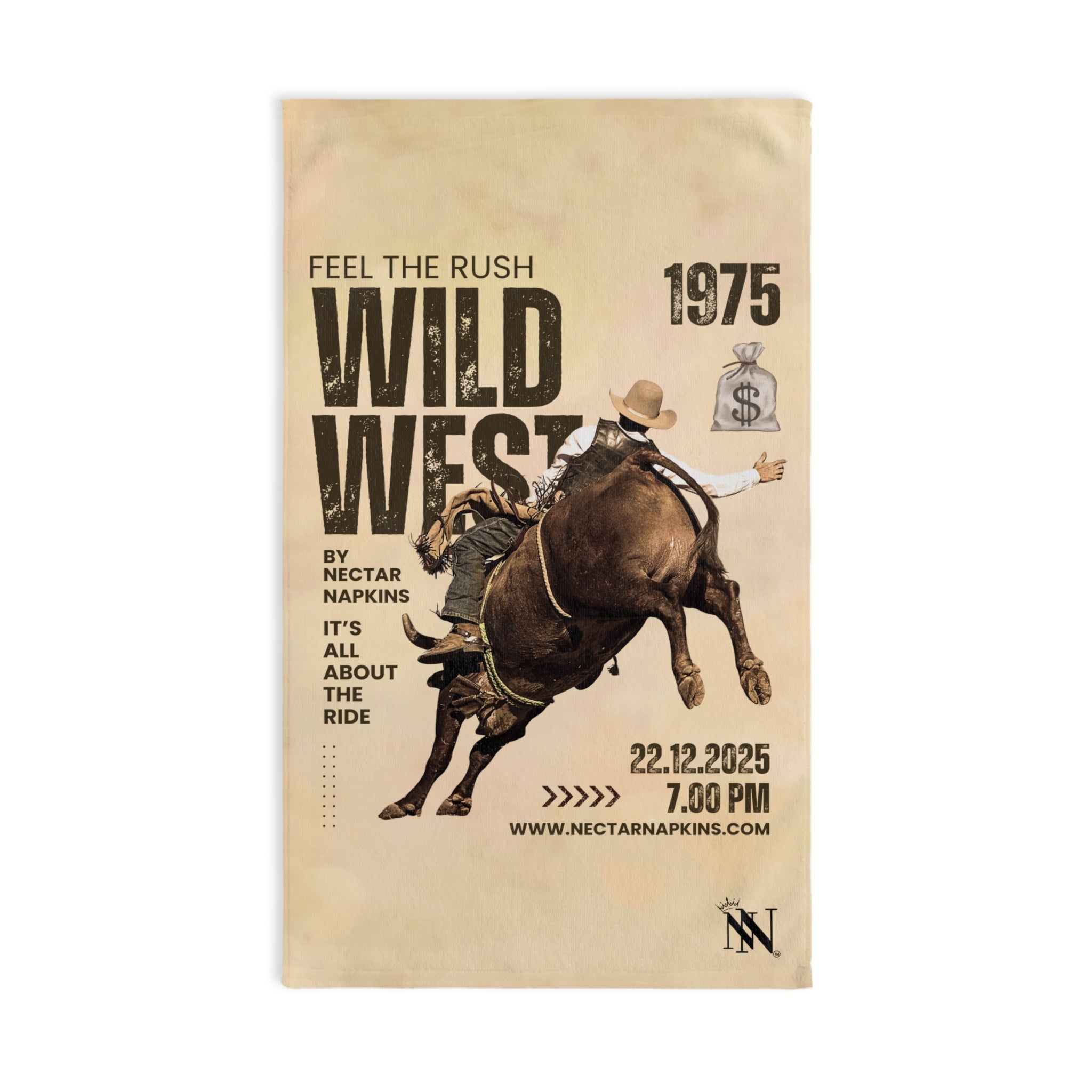 Wild West Poster Classic Large Super Soft Flirty Lovers’ Sex Towels