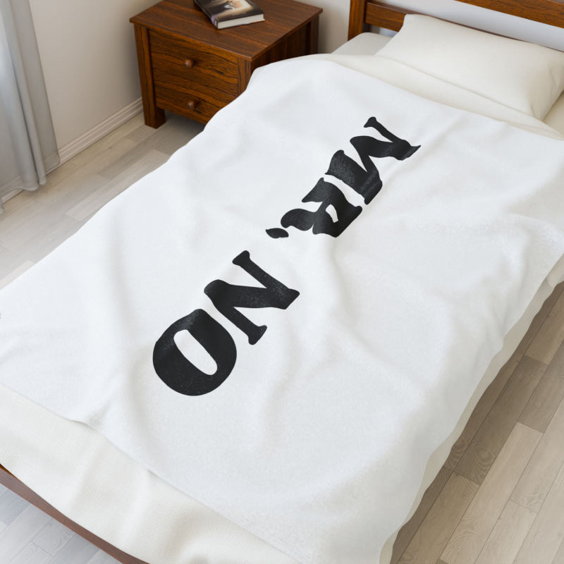 Mr. No | Mix & Match Velveteen Fun-Flirty Lovers’ Blankets
