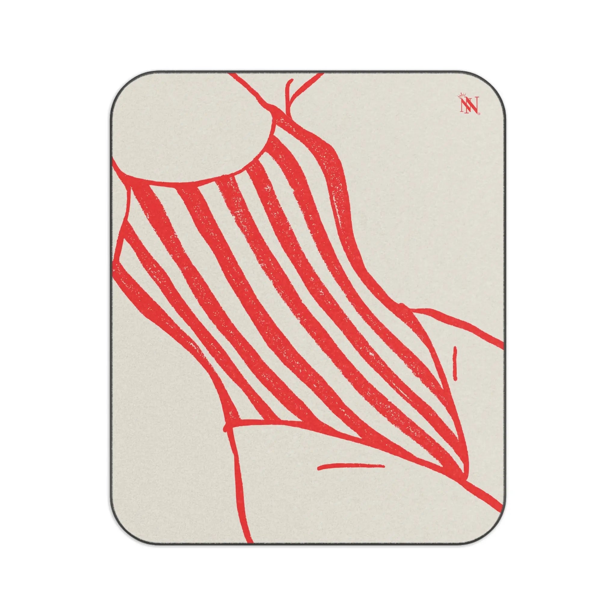 Vintage Swimsuit Poster | Mix Match Fun-Flirty Lovers’ Water-Resistant Blankets