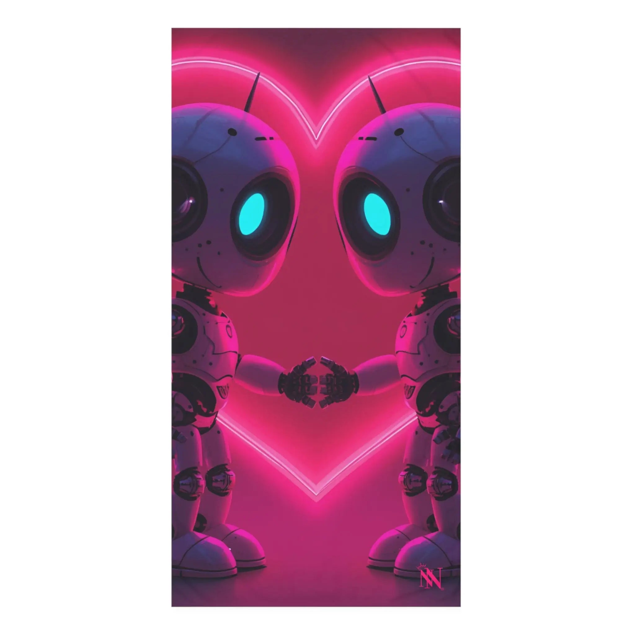 AI Robot Love | Mix & Match XL Fun-Flirty Lovers’ Towels