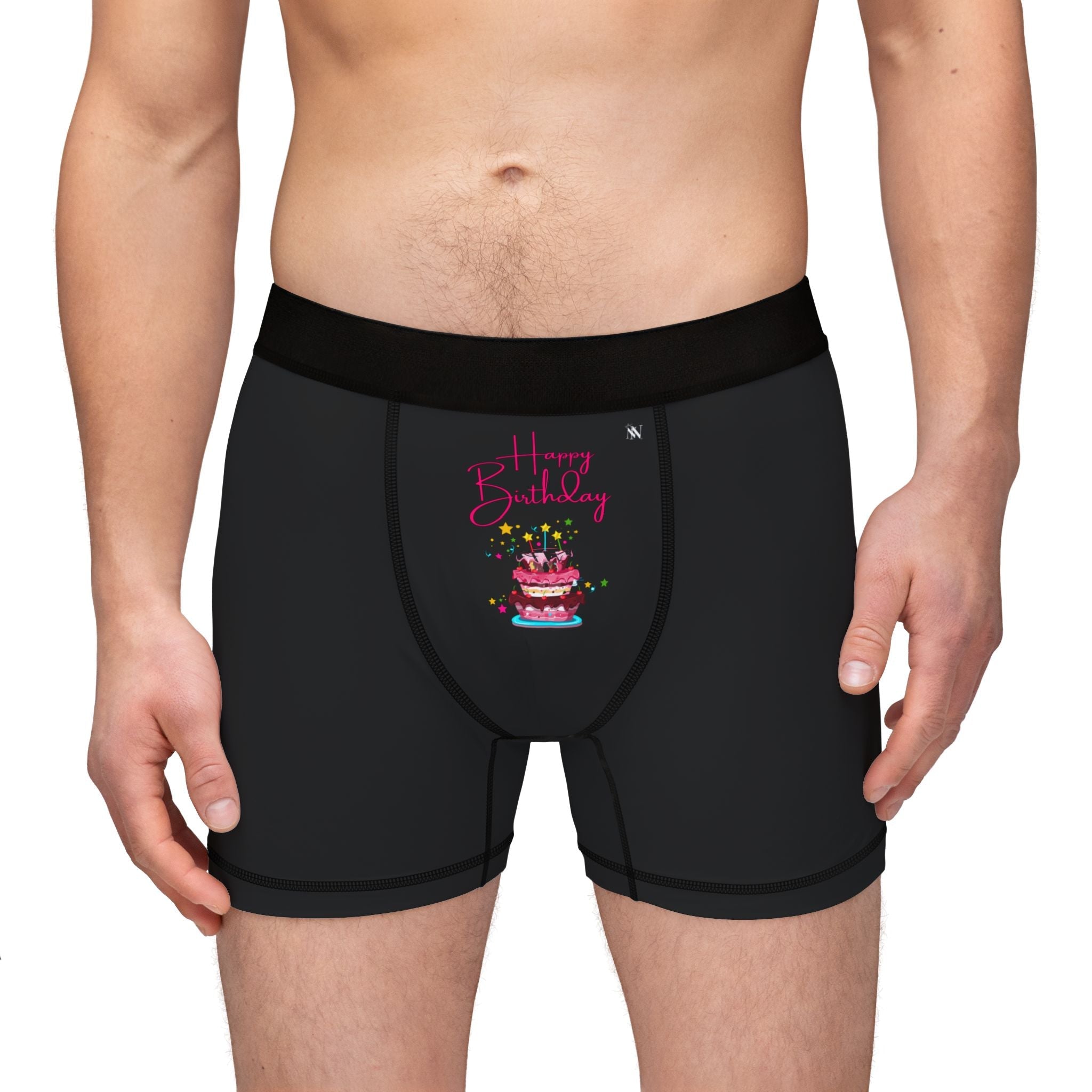 Happy Birthday Cake | Mix & Match Men’s Fun-Flirty Lovers’ Boxer Briefs