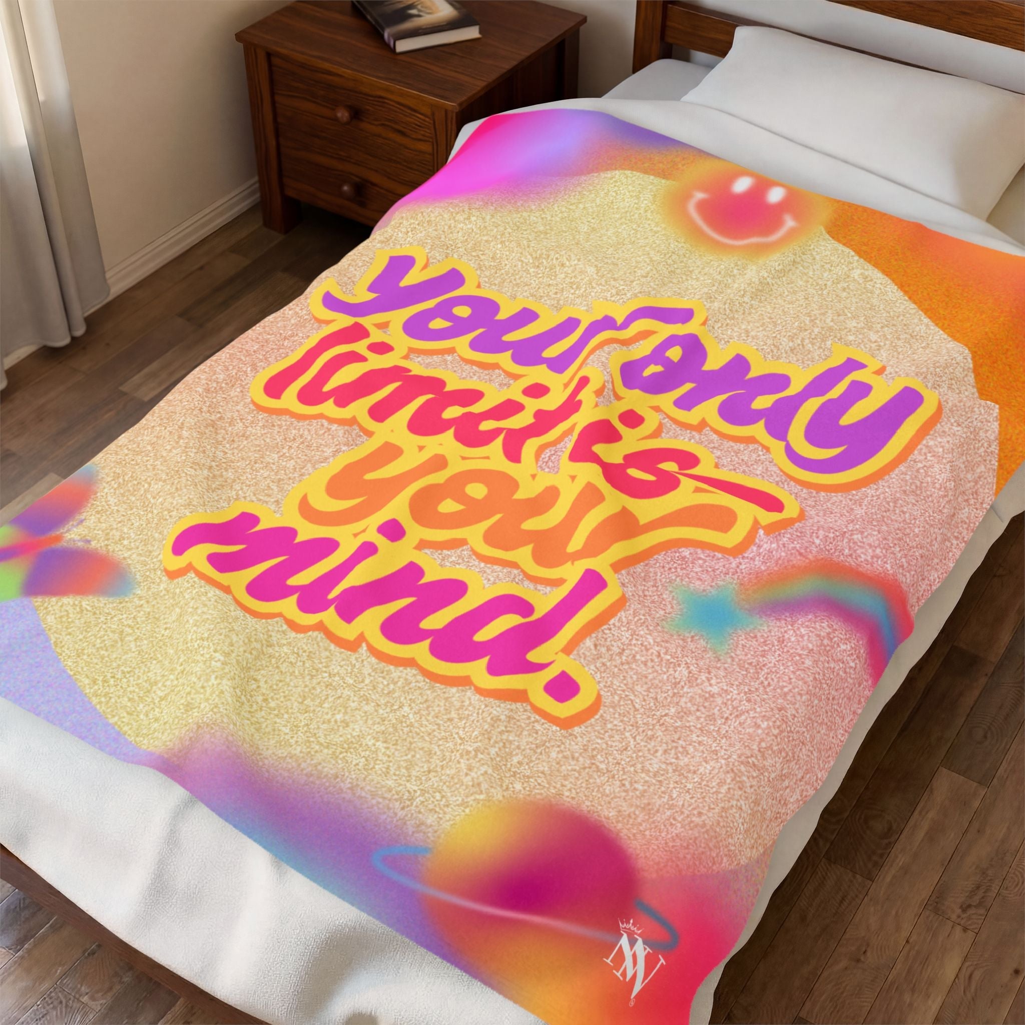 Your Only Limit is Your Mind. Romantic Lovers Gifts Blanket