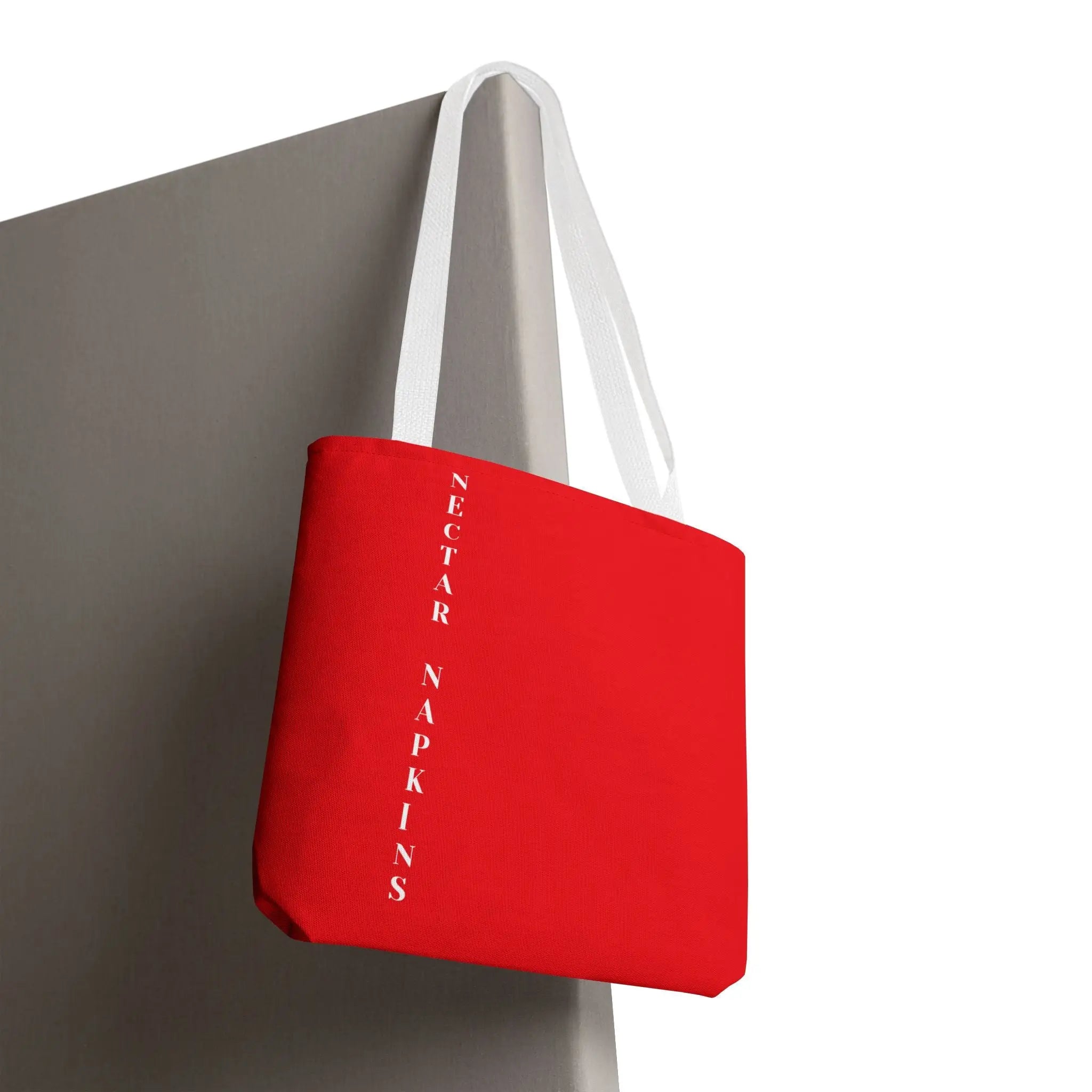 Nectar Napkins Brand Bright Red Tote Bag